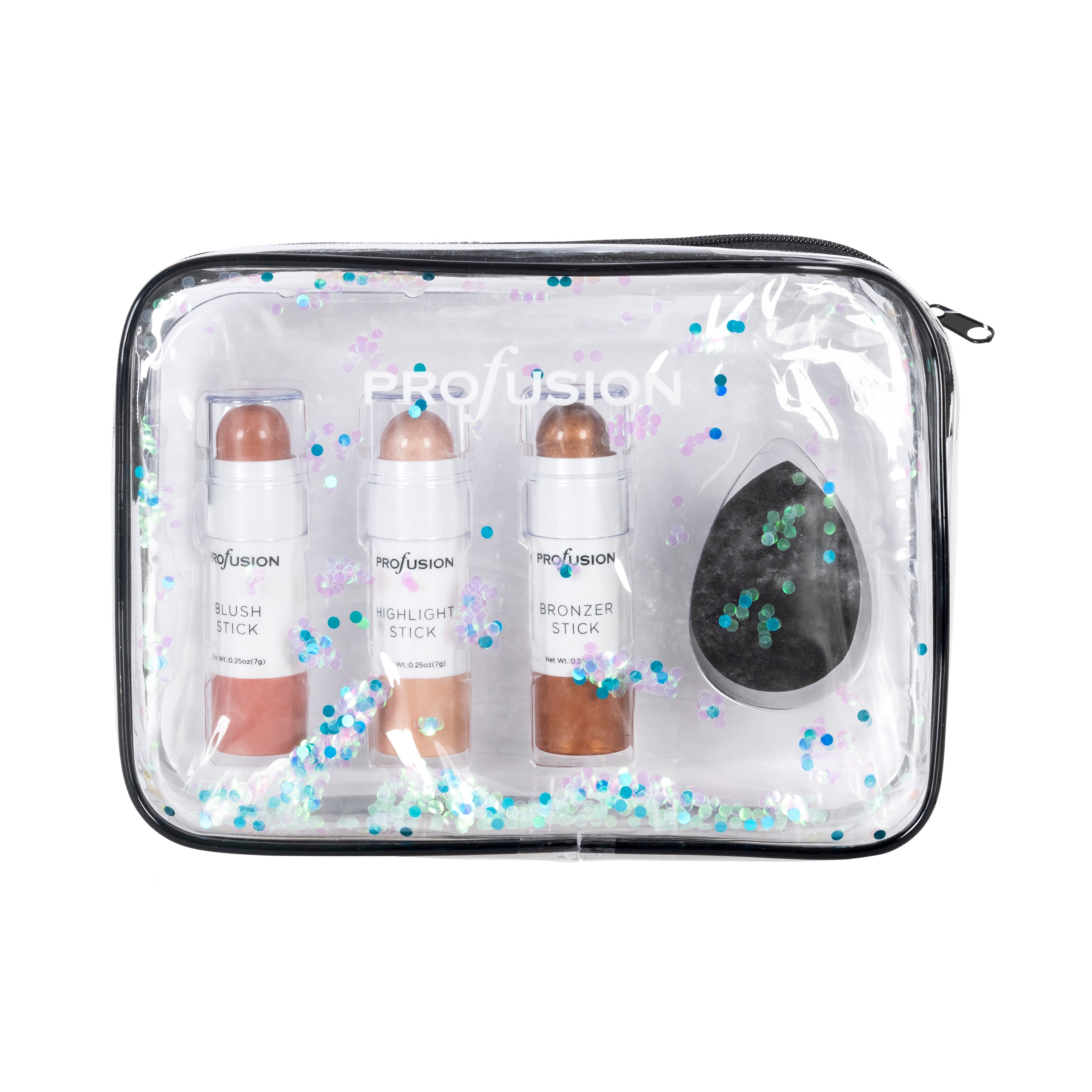 White Crystals Beauty Bags