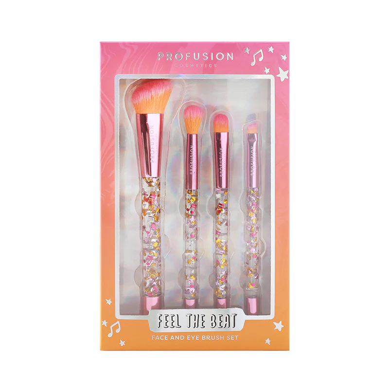 It's a Vibe | Feel the Beat 4-pc Face & Eye Brush Set