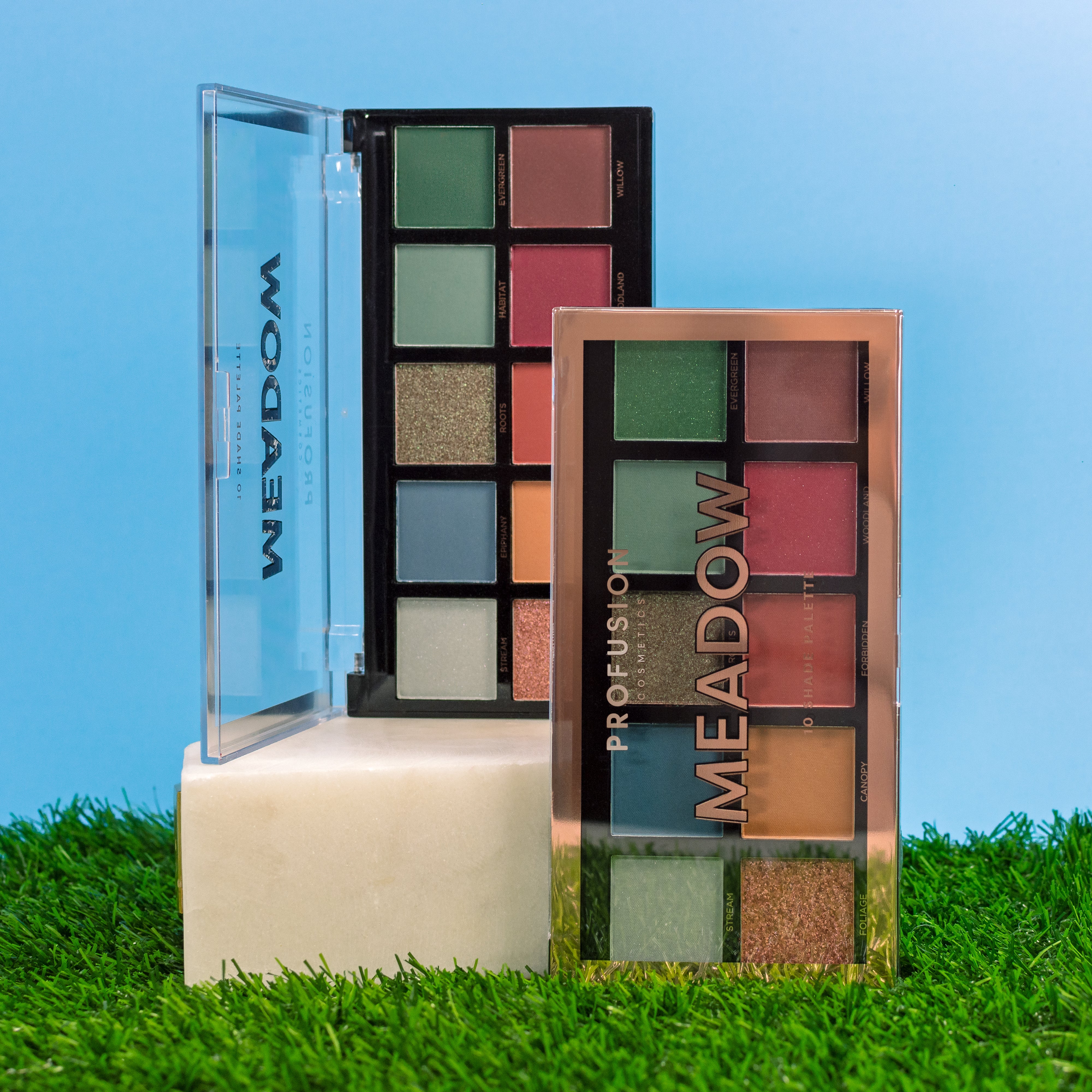 Meadow 10 shade palette