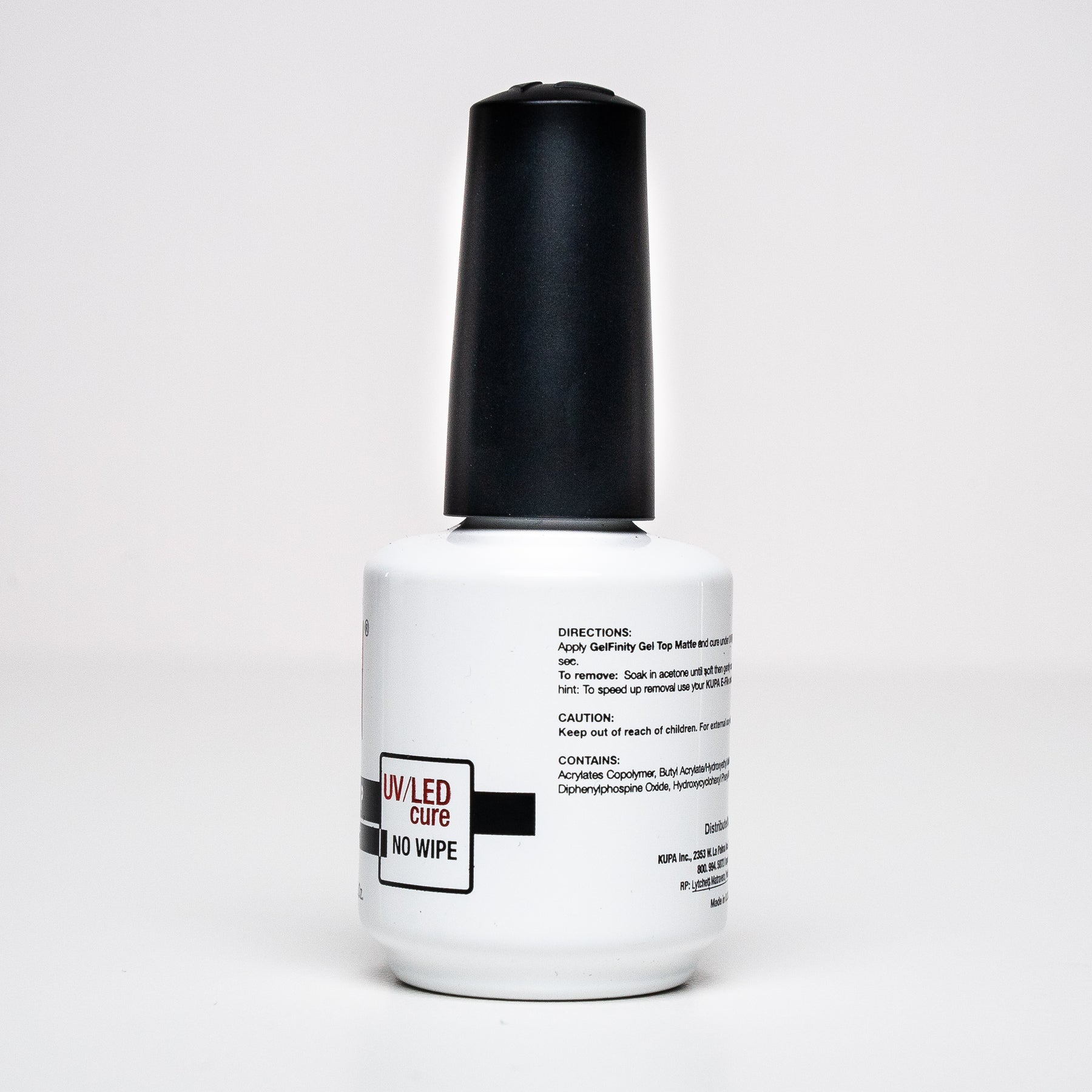 Kupa GelFinity Gel Topcoat Matte Seals Soak-Off gel