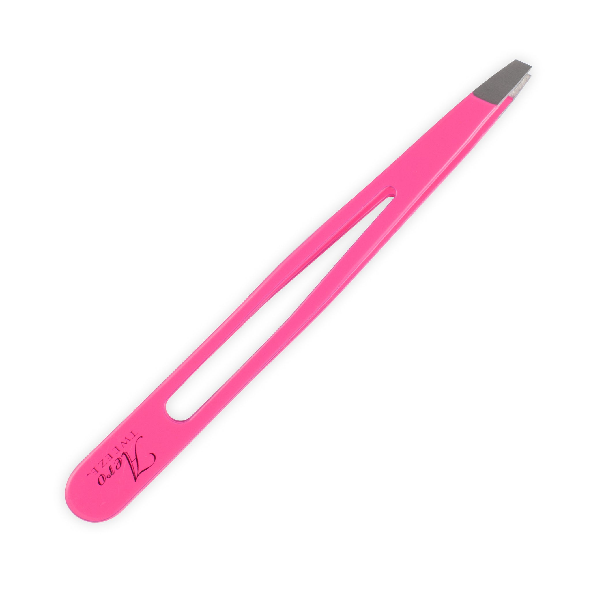 Ultra Slant Tip Tweezers - Neon Pink