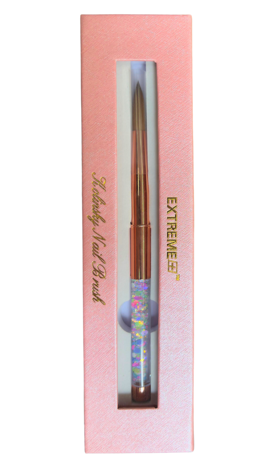 Extreme Acrylic Brush In Box - Rose Gold #10