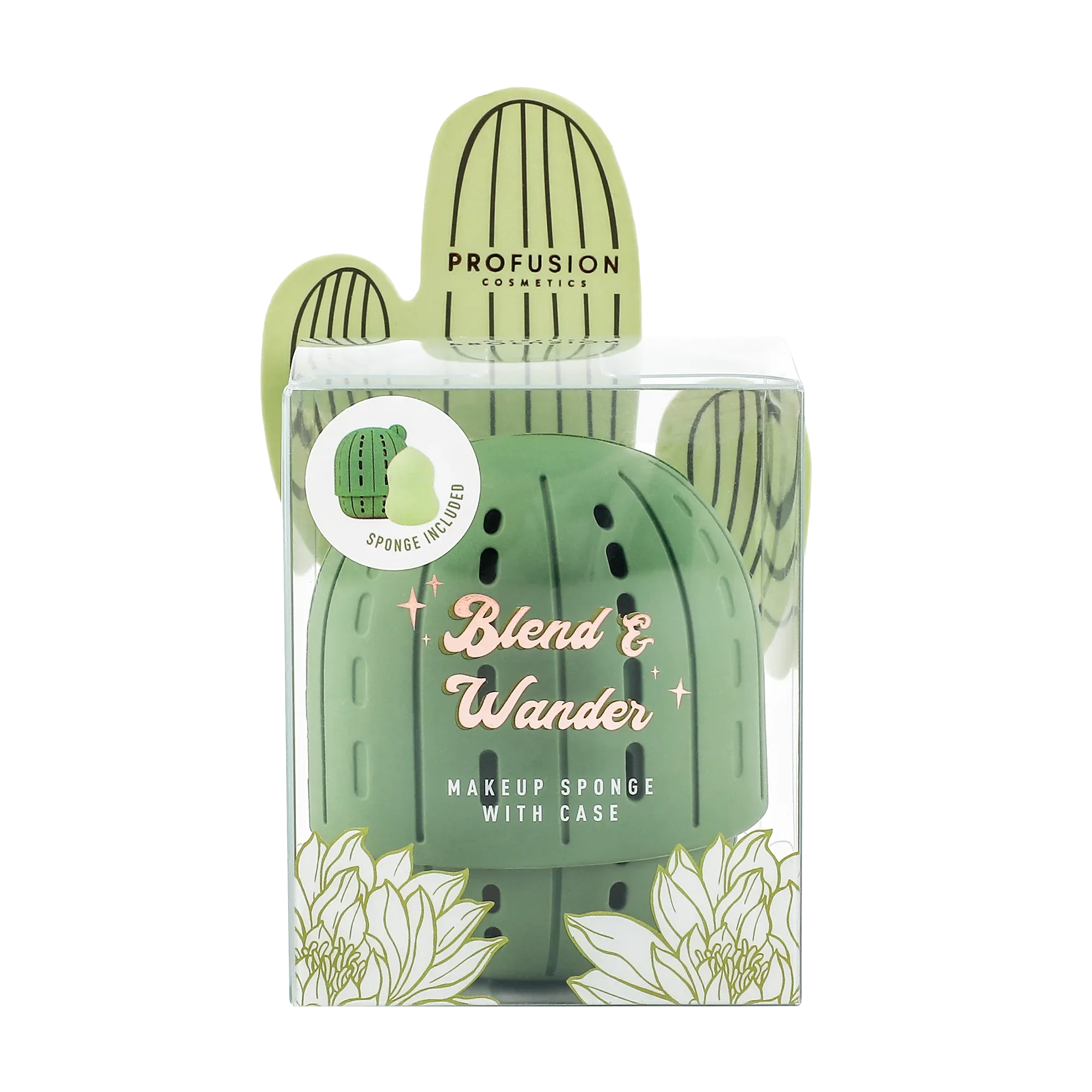 Desert Sage | Blend & Wander Makeup Sponge with Cactus Case