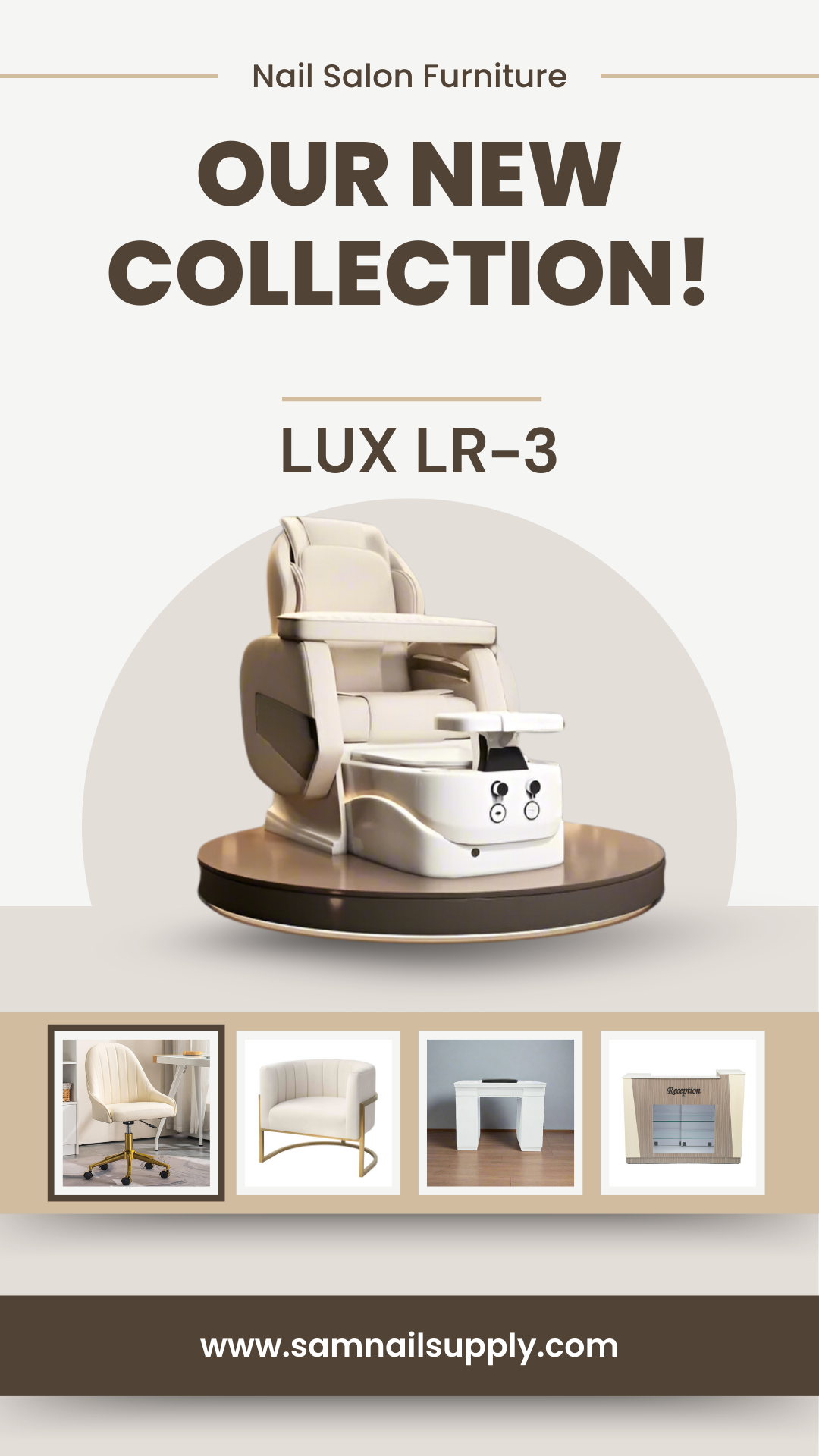 Lux LR-3 Pedicure Spa Chair Set