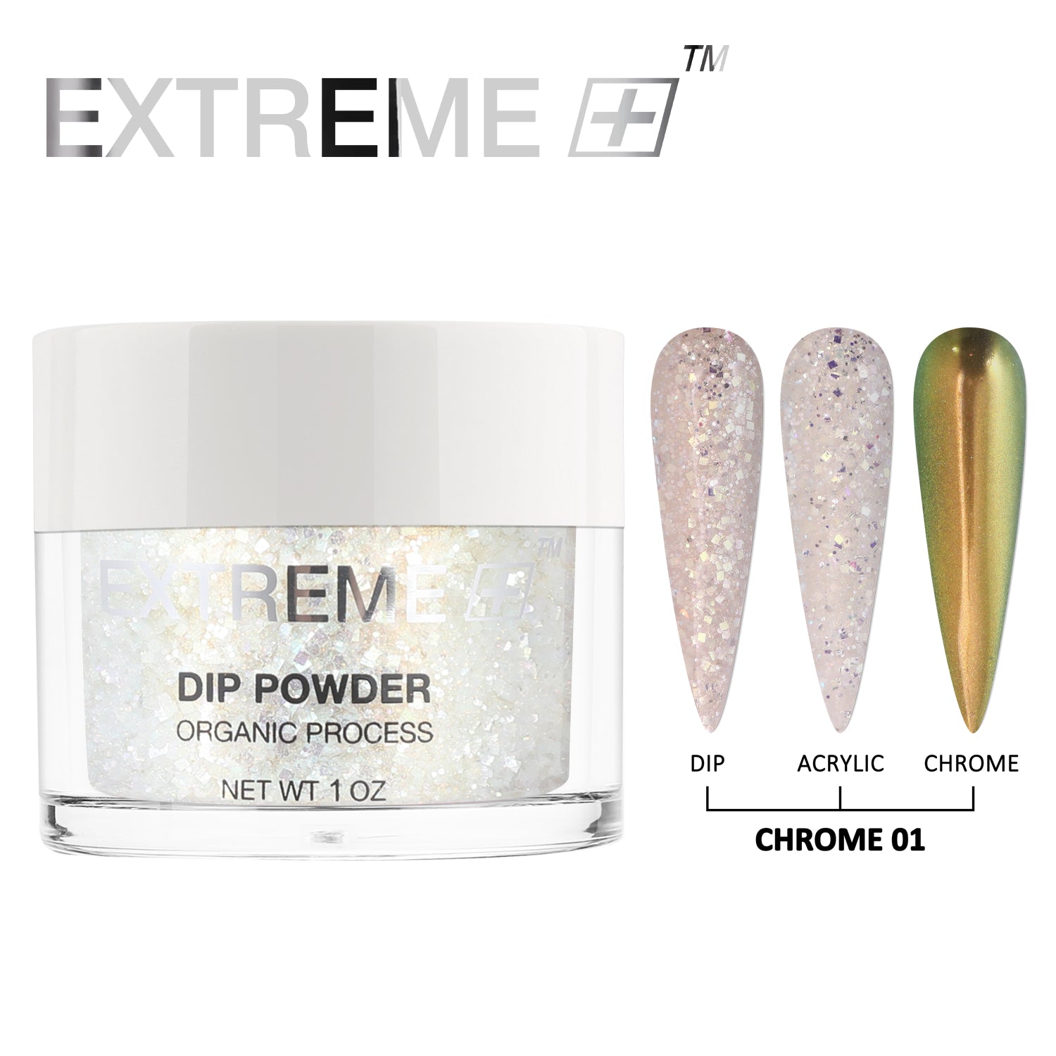 EXTREME+ Diamond Chrome Dipping Powder Kit