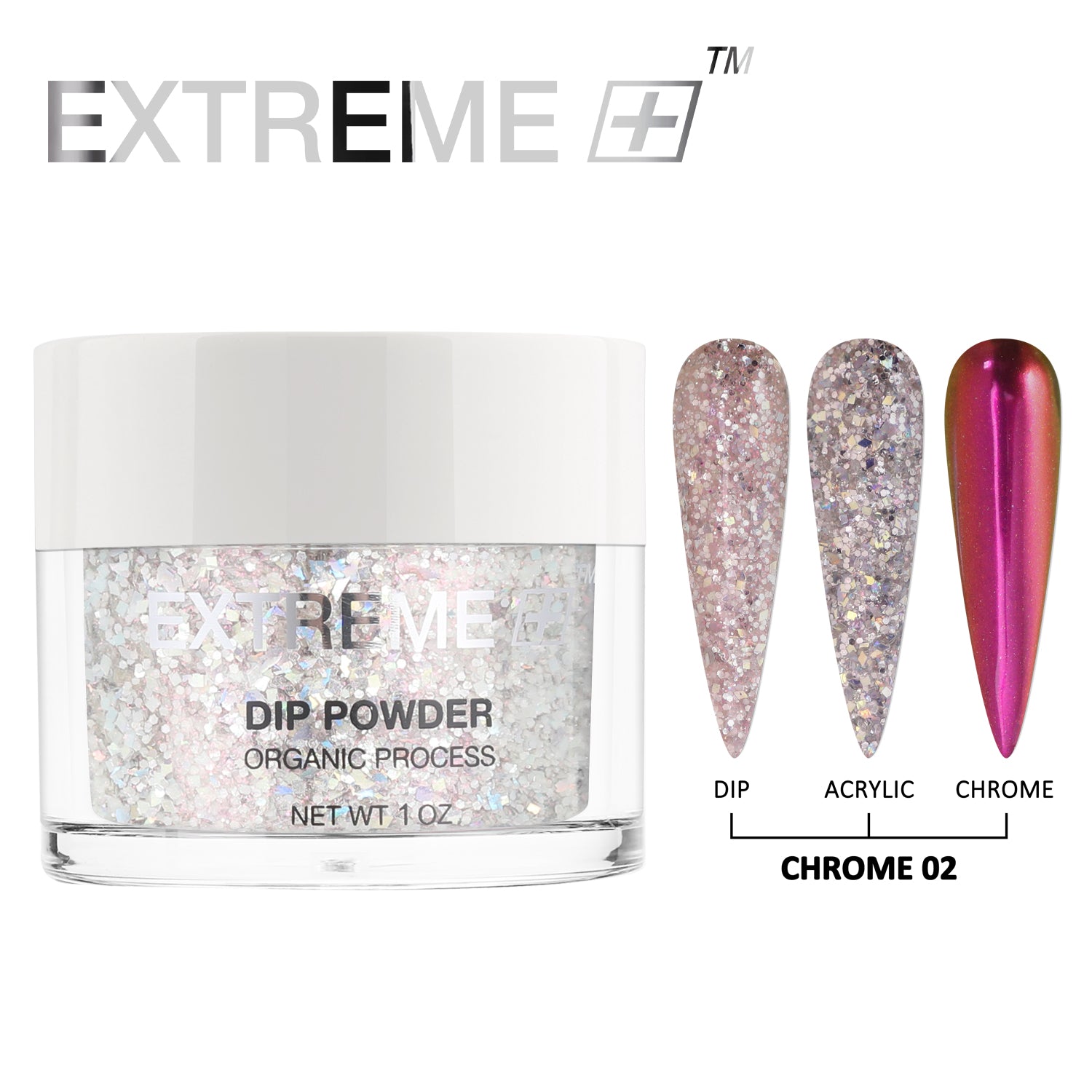 EXTREME+ Diamond Chrome Dipping Powder Kit