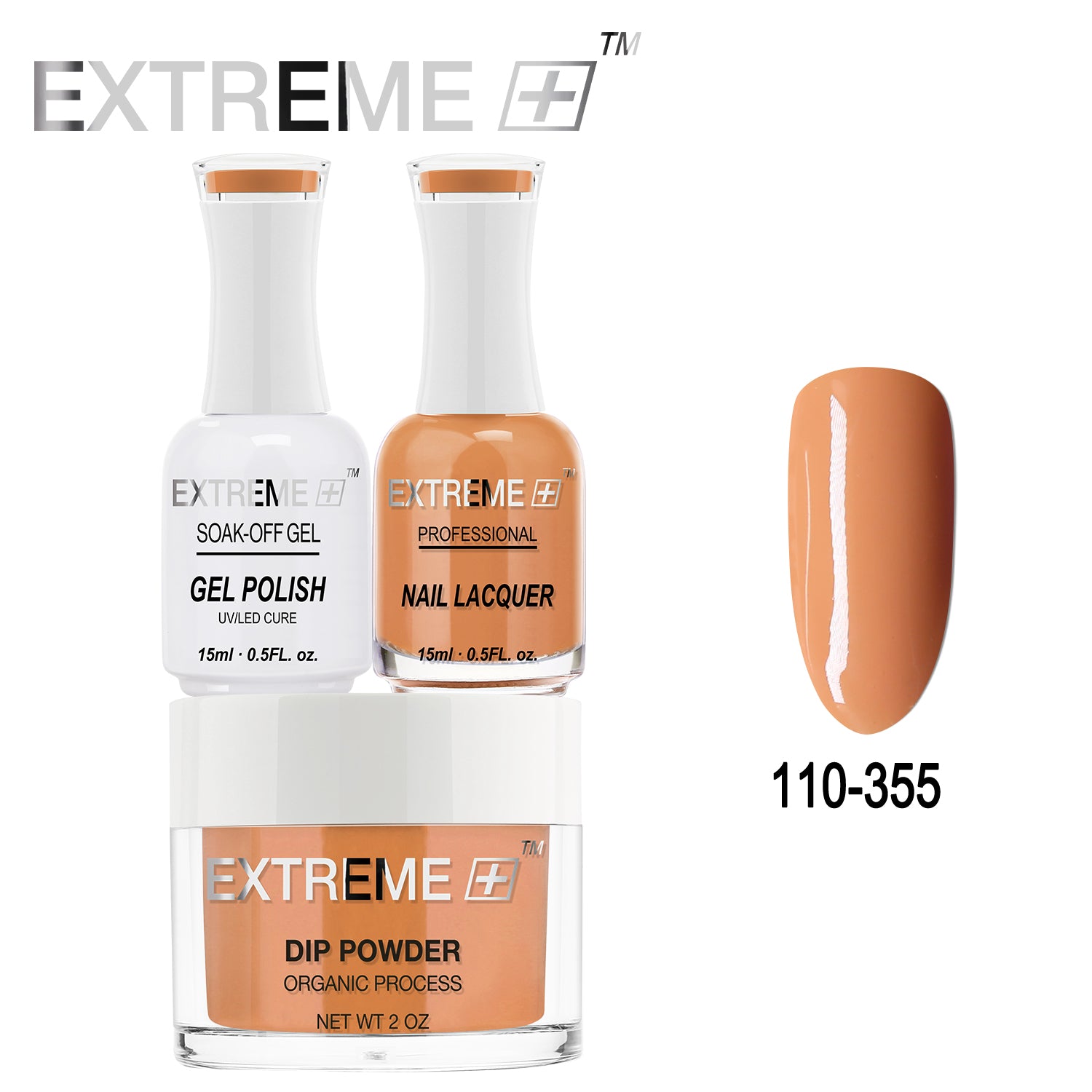 EXTREME+ All-in-One 3-in-1 Combo Set - Dip Powder, Gel Polish, and Nail Lacquer #110