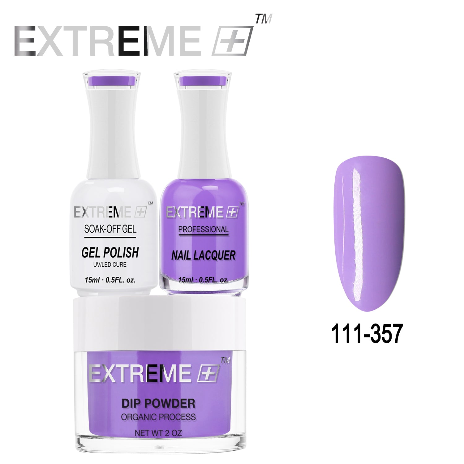 EXTREME+ All-in-One 3-in-1 Combo Set - Dip Powder, Gel Polish, and Nail Lacquer #111