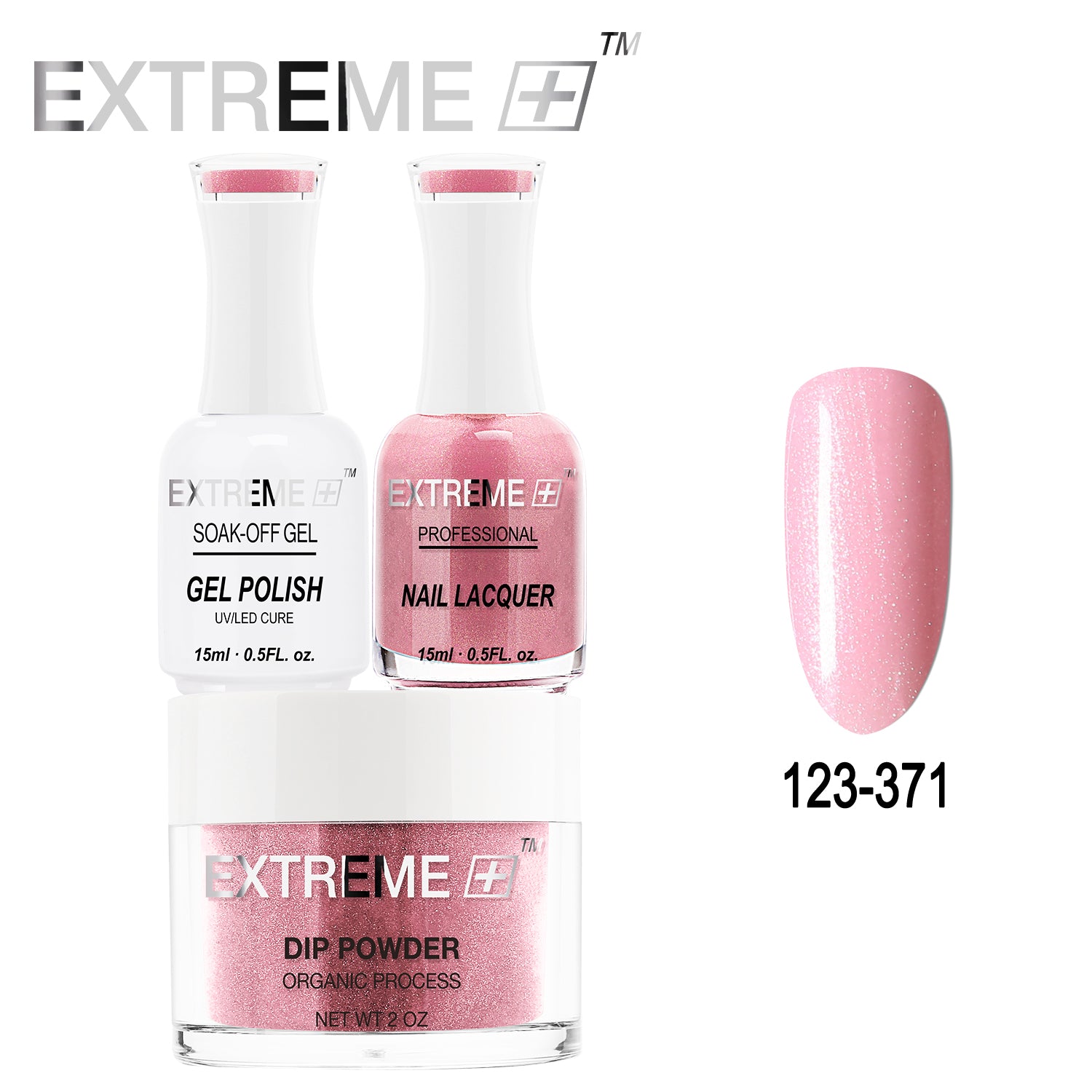 EXTREME+ All-in-One 3-in-1 Combo Set - Dip Powder, Gel Polish, and Nail Lacquer #123