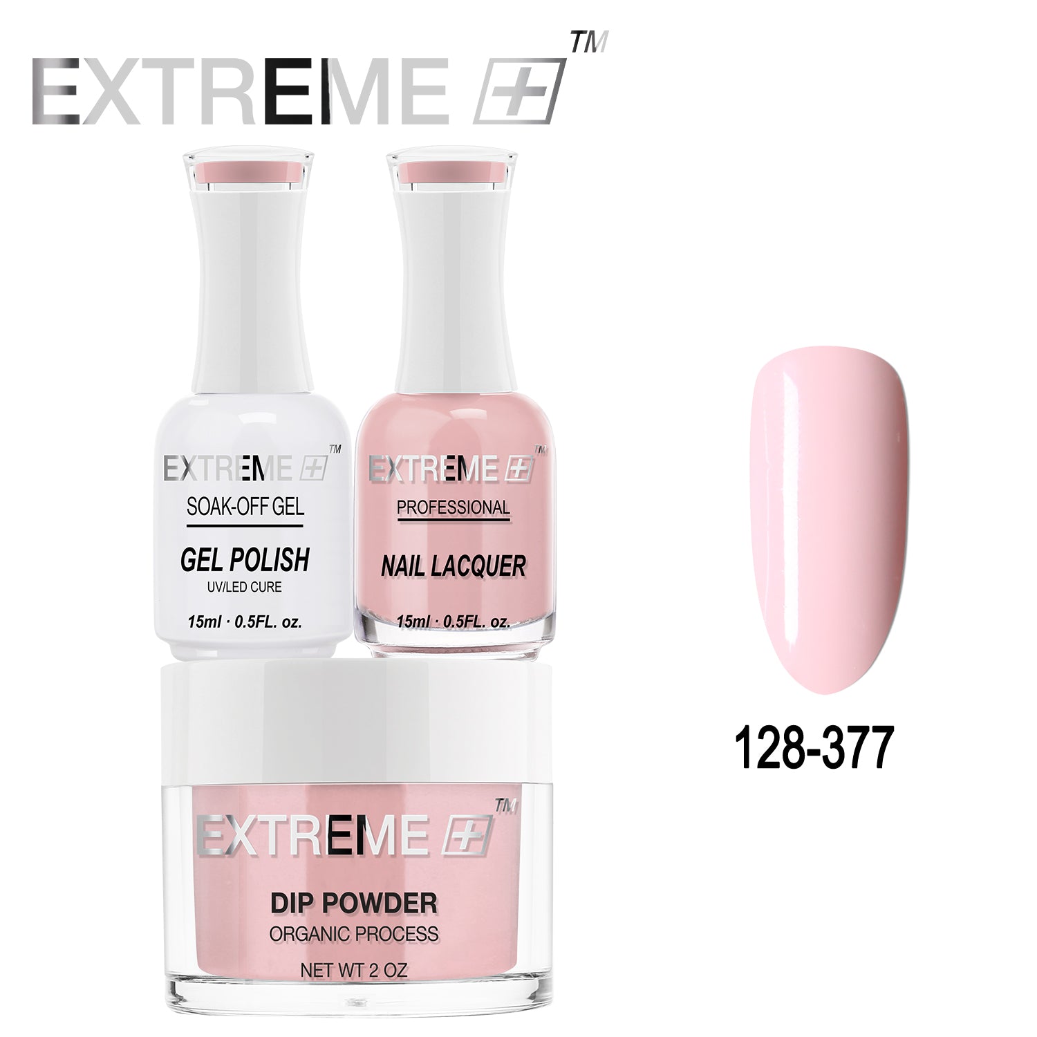 EXTREME+ All-in-One 3-in-1 Combo Set - Dip Powder, Gel Polish, and Nail Lacquer #128