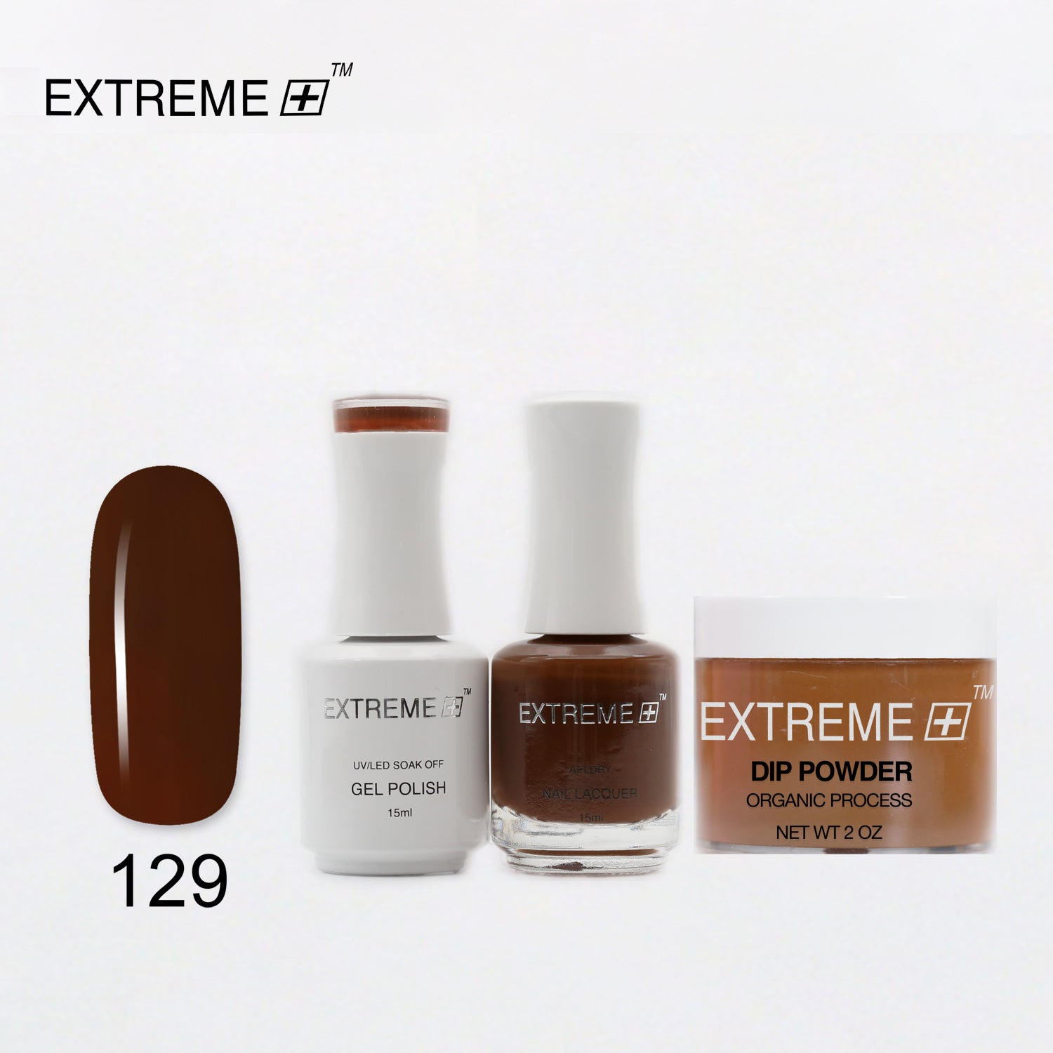 EXTREME+ 3 in 1 Combo Set - Gel, Lacquer, & Dip - #129