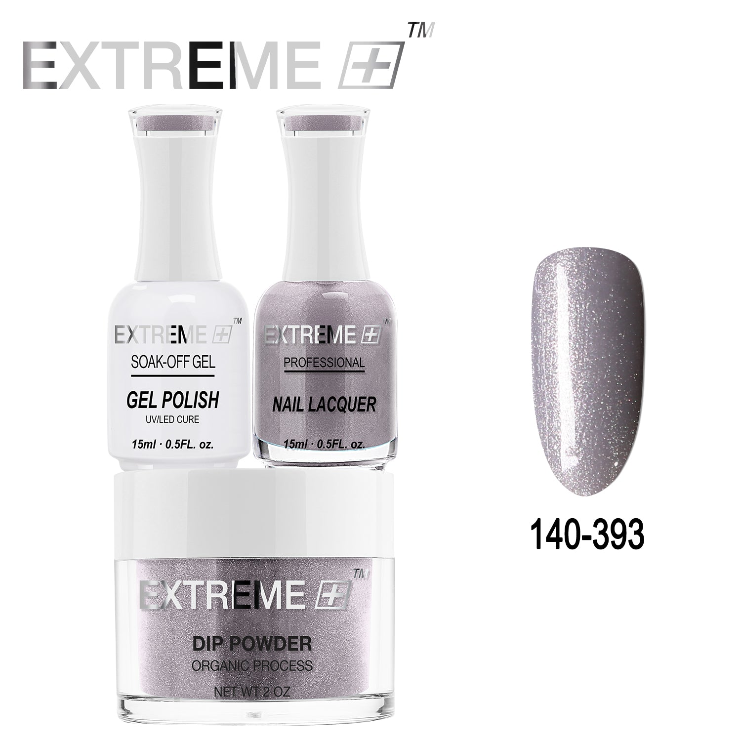 EXTREME+ All-in-One 3-in-1 Combo Set - Dip Powder, Gel Polish, and Nail Lacquer #140