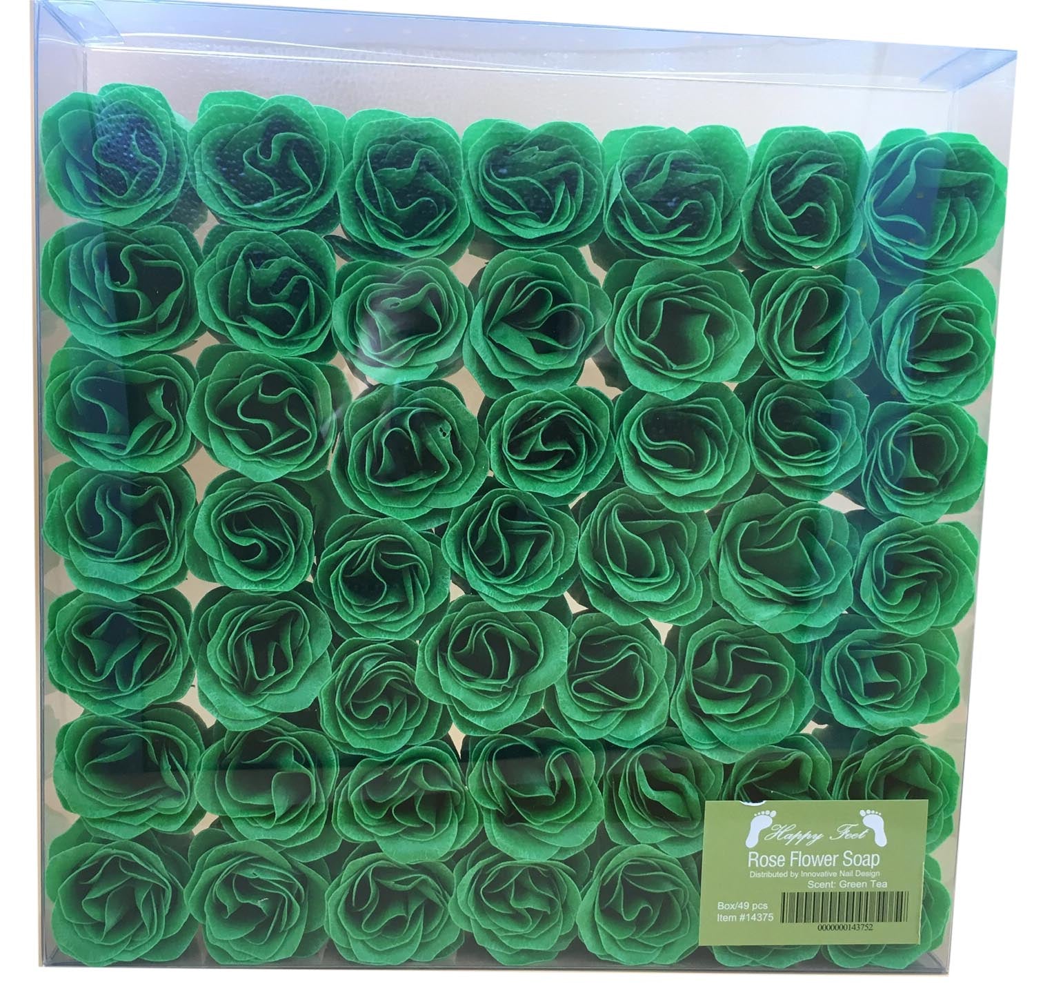 HappyFeet Petal Rose Flower Soap for Spa - Trà Xanh