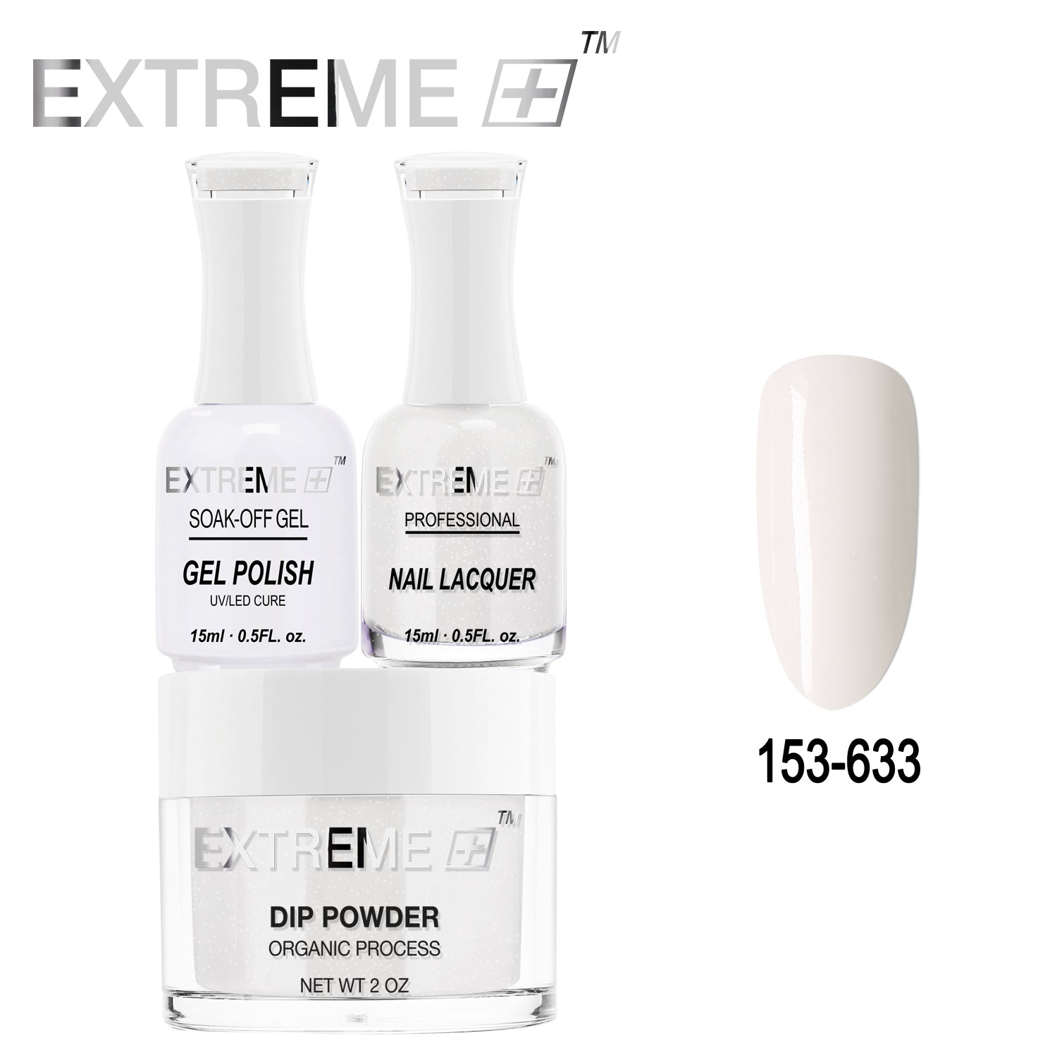 EXTREME+ All-in-One 3-in-1 Combo Set - Dip Powder, Gel Polish, and Nail Lacquer #153