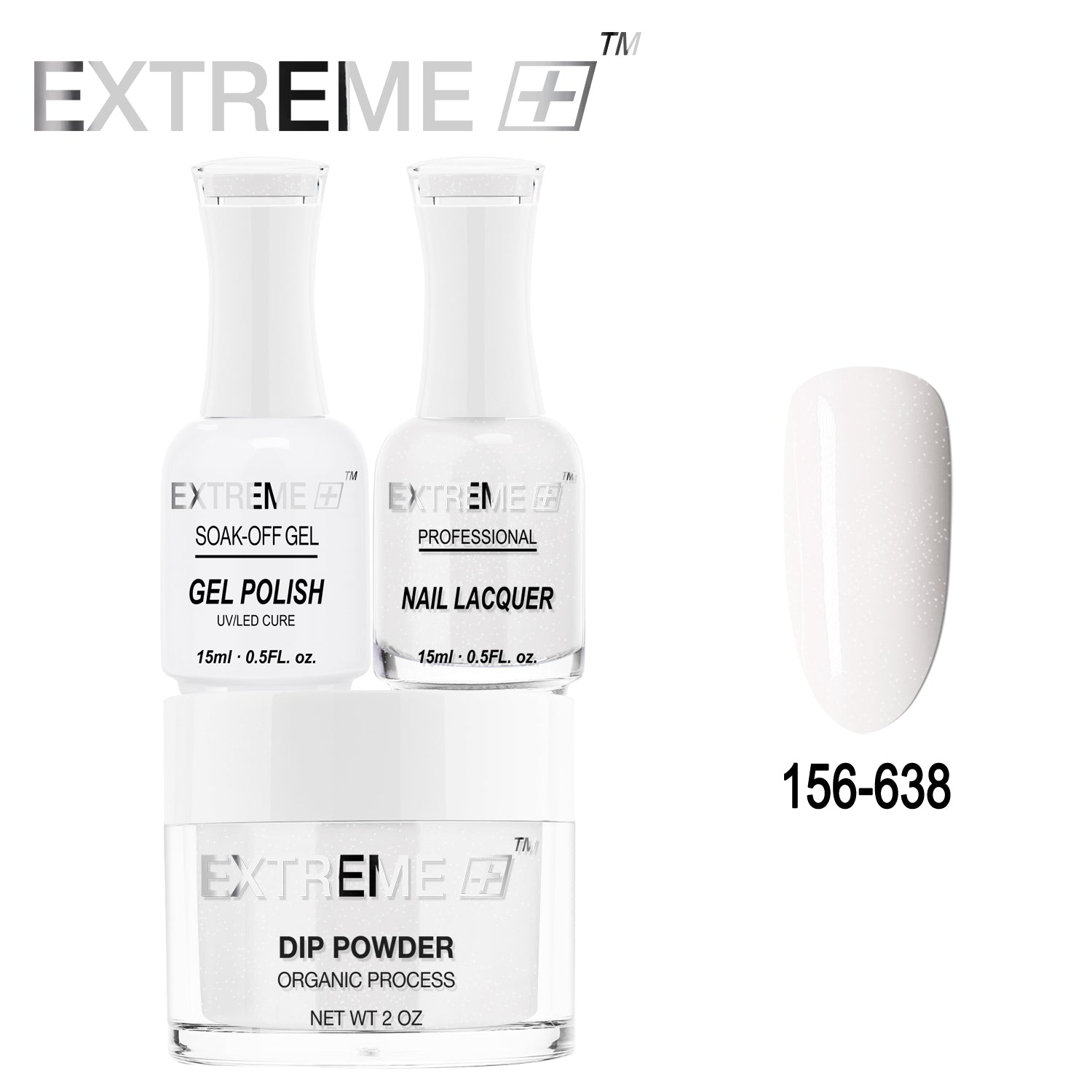 EXTREME+ All-in-One 3-in-1 Combo Set - Dip Powder, Gel Polish, and Nail Lacquer #156