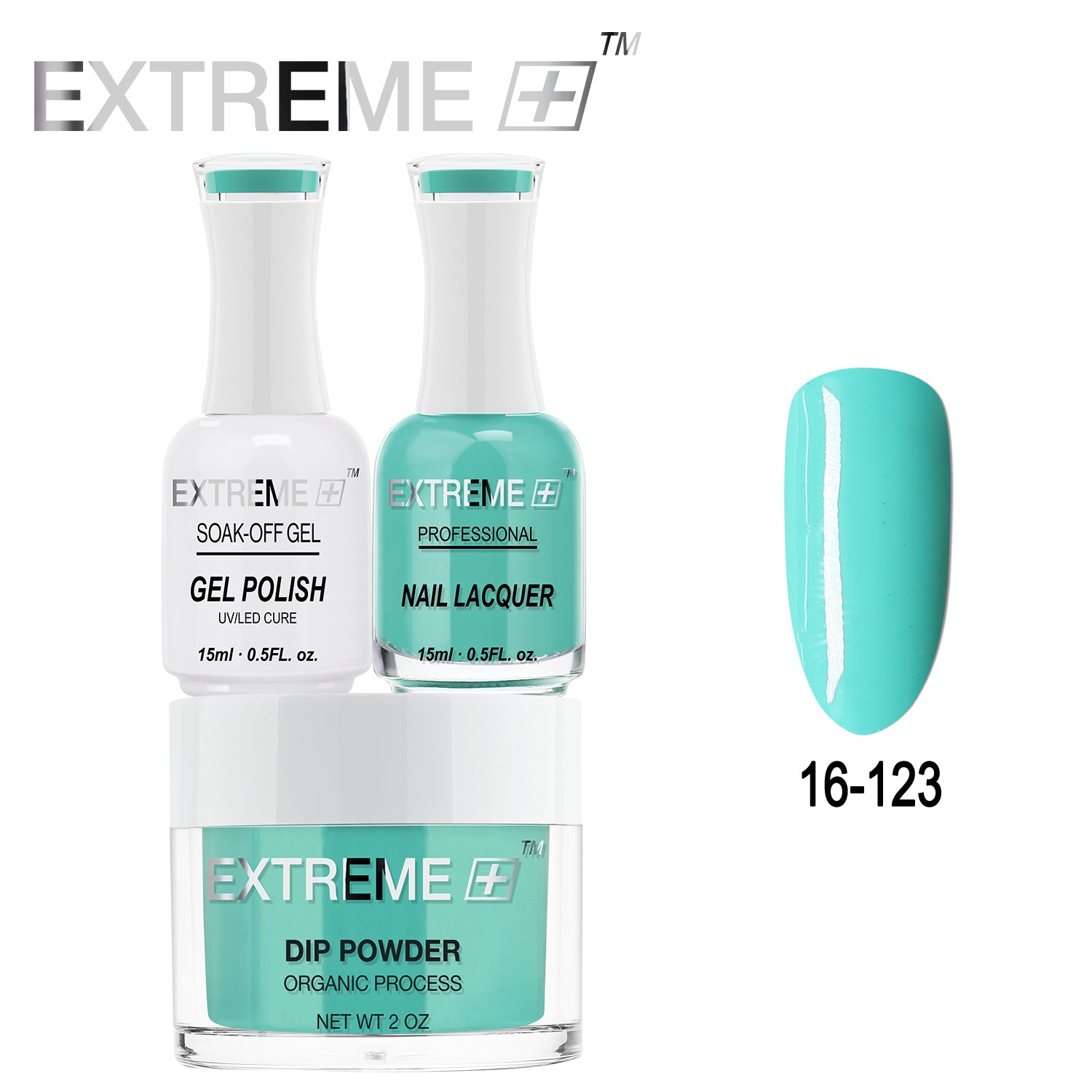 EXTREME+ All-in-One 3-in-1 Combo Set - Dip Powder, Gel Polish, and Nail Lacquer #016