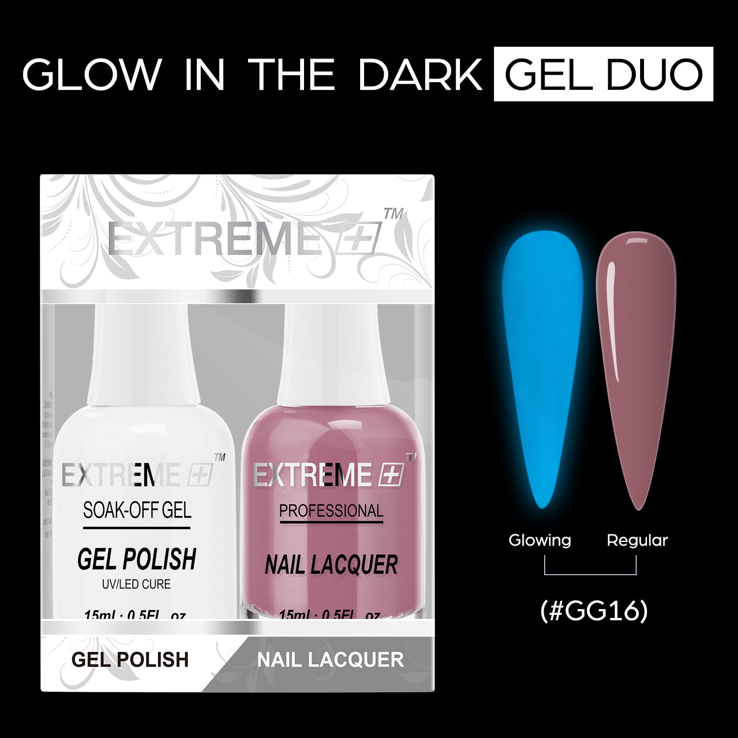 EXTREME+ Glow in the Dark Gel Matching Lacquer - #016