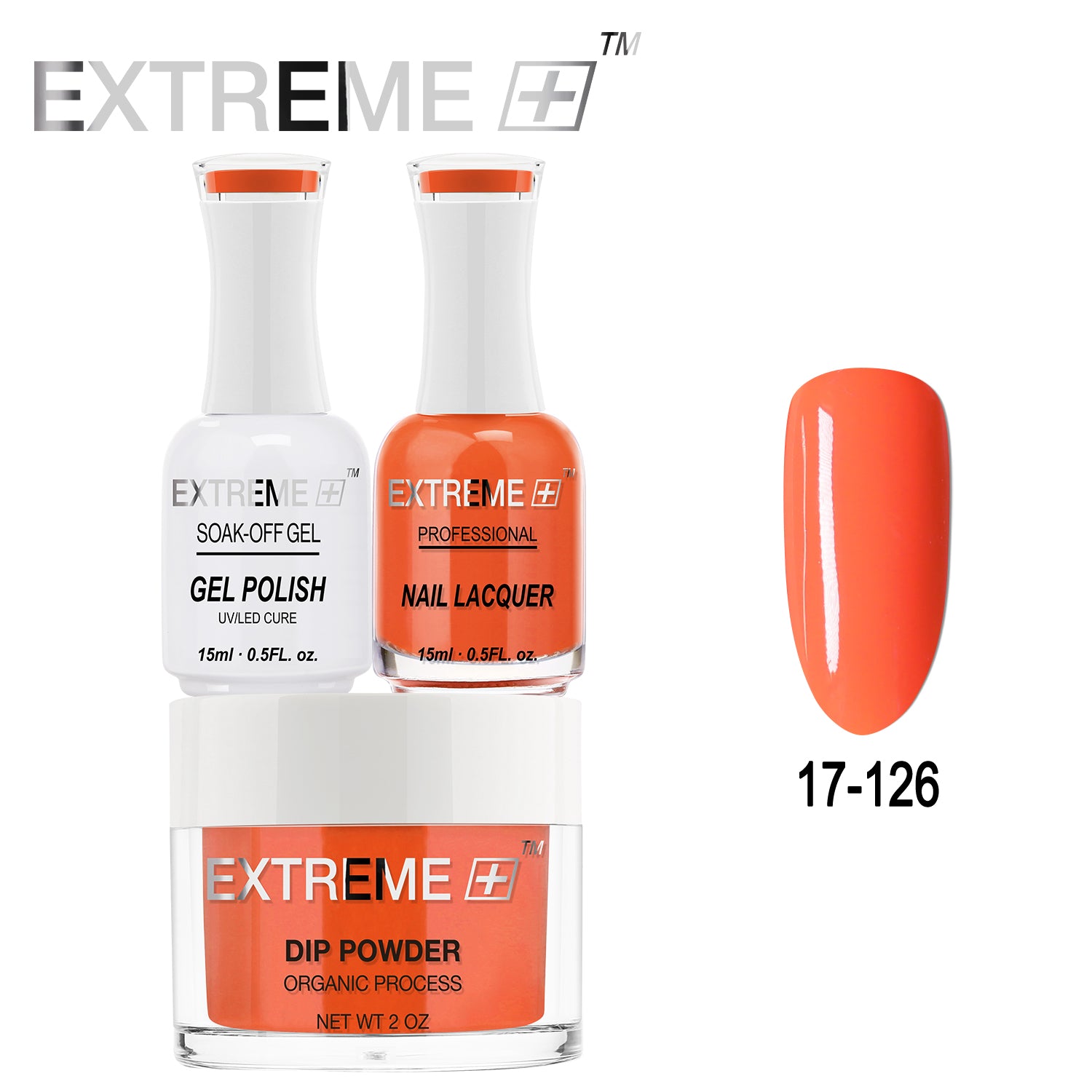 EXTREME+ All-in-One 3-in-1 Combo Set - Dip Powder, Gel Polish, and Nail Lacquer #017