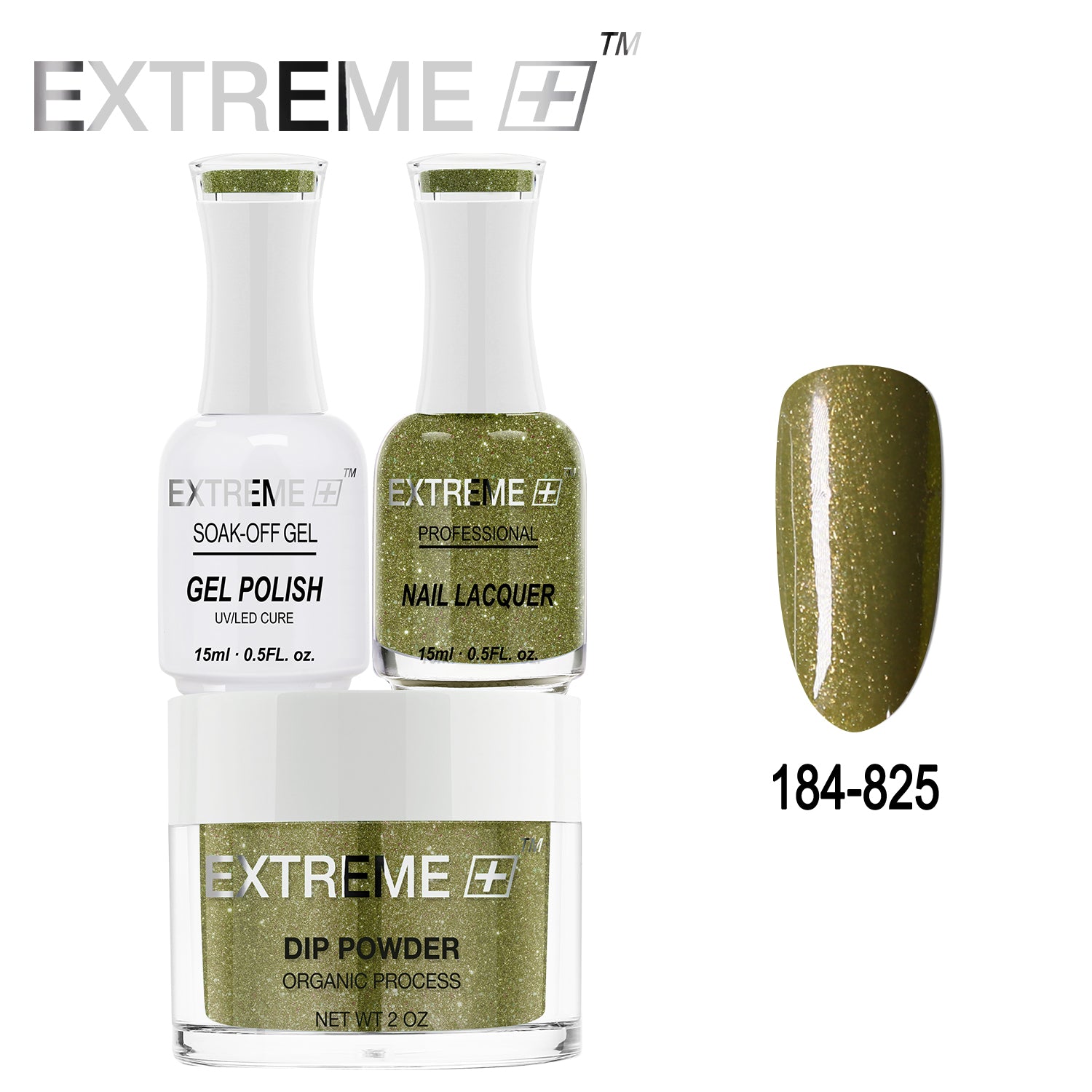 EXTREME+ All-in-One 3-in-1 Combo Set - Dip Powder, Gel Polish, and Nail Lacquer #184