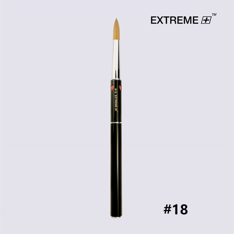 EXTREME+ HEART Kolinsky Acrylic Nail Brush #18