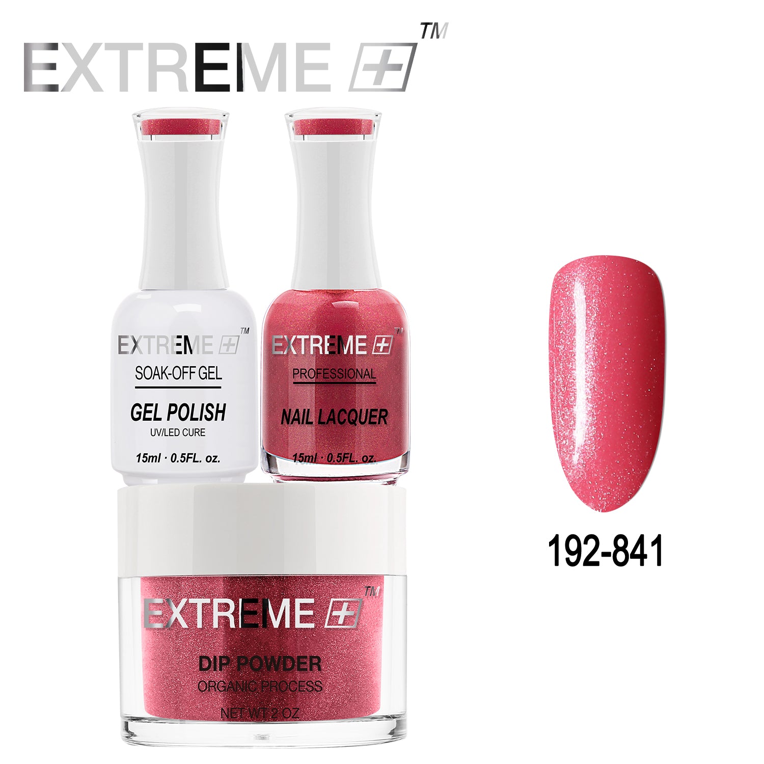 EXTREME+ All-in-One 3-in-1 Combo Set - Dip Powder, Gel Polish, and Nail Lacquer #192