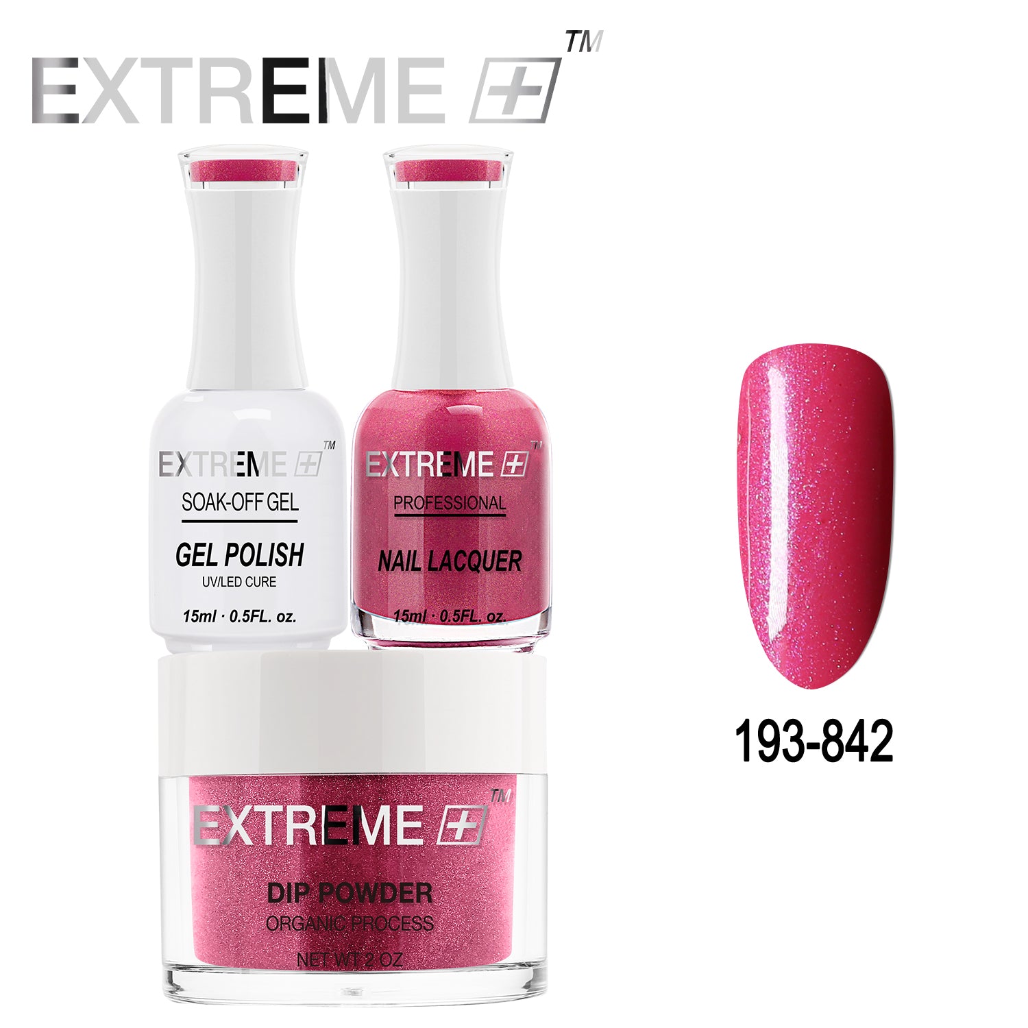 EXTREME+ All-in-One 3-in-1 Combo Set - Dip Powder, Gel Polish, and Nail Lacquer #193