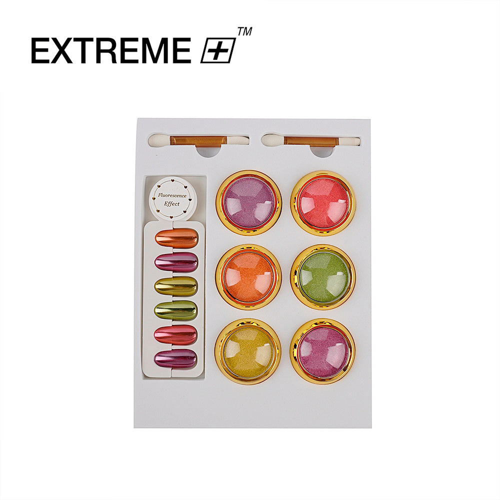 EXTREME+ Fluorescence Effect  Chrome Powder Kit 6 colors