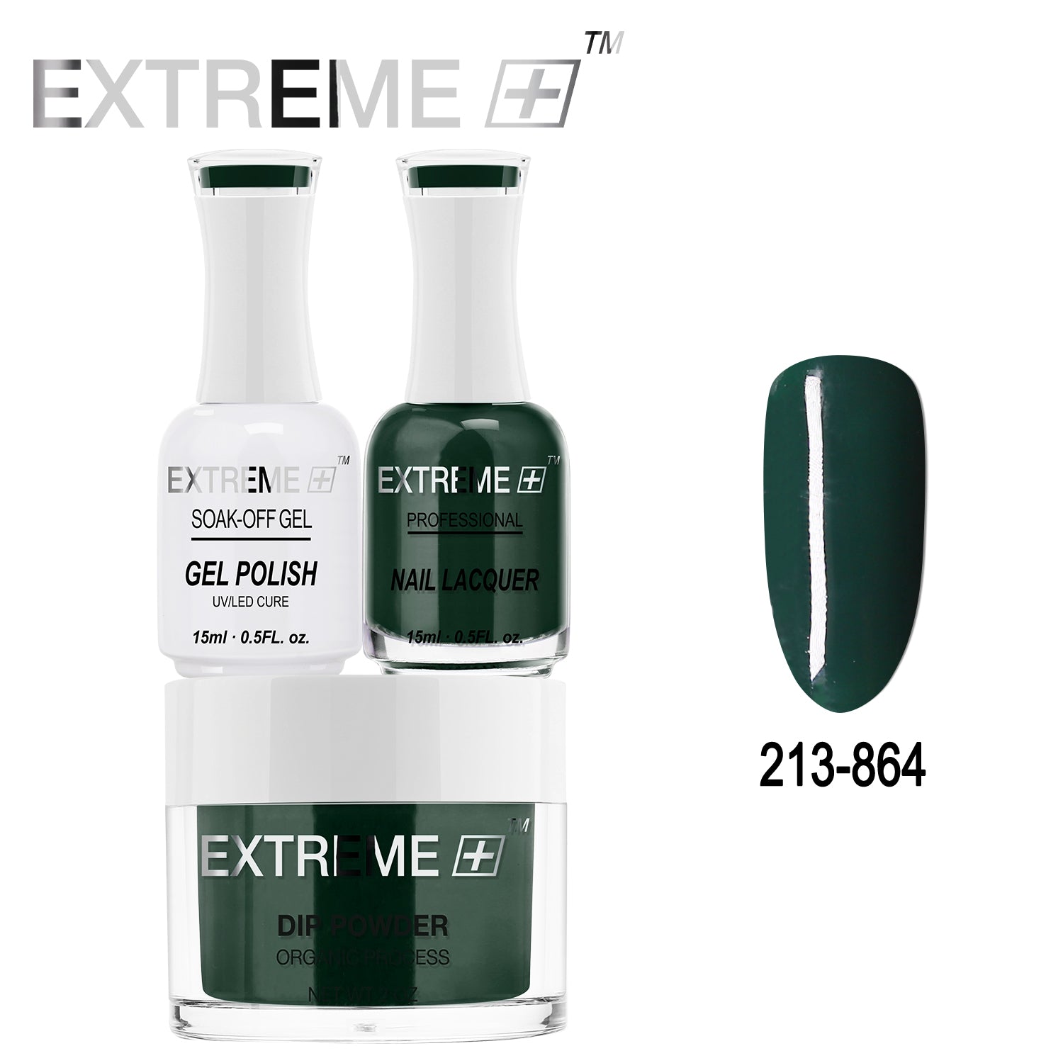 EXTREME+ All-in-One 3-in-1 Combo Set - Dip Powder, Gel Polish, and Nail Lacquer #213