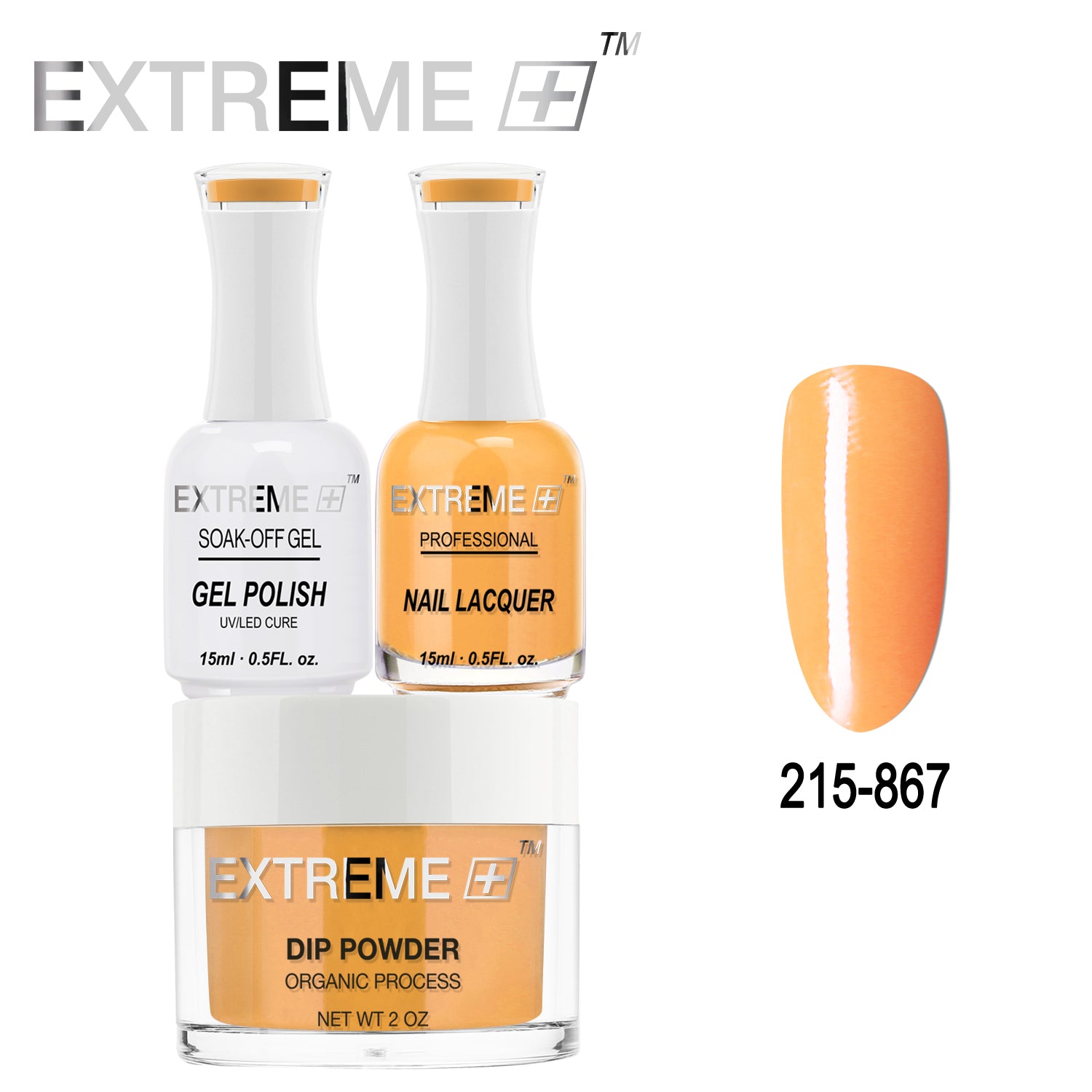 EXTREME+ All-in-One 3-in-1 Combo Set - Dip Powder, Gel Polish, and Nail Lacquer #215