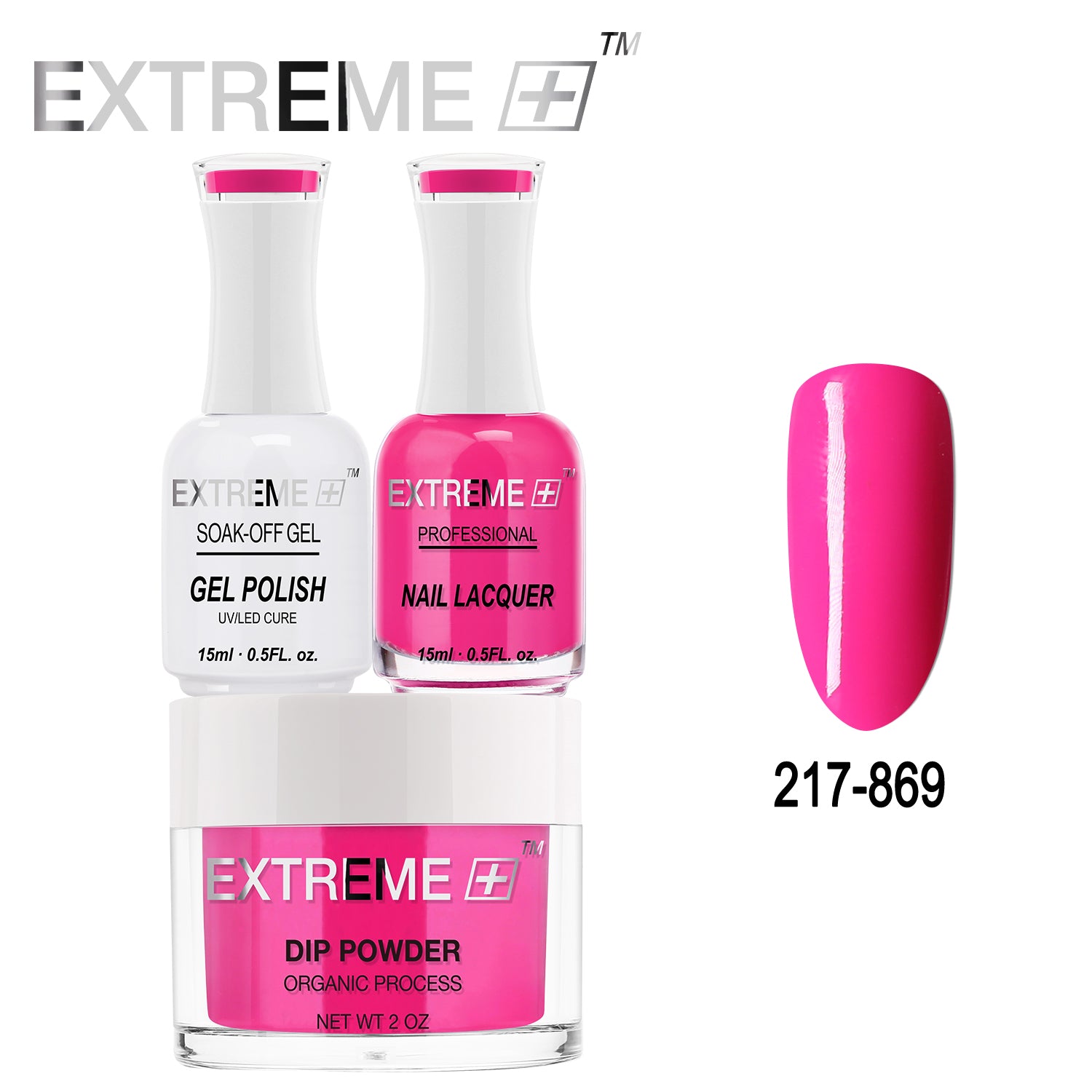 EXTREME+ All-in-One 3-in-1 Combo Set - Dip Powder, Gel Polish, and Nail Lacquer #217