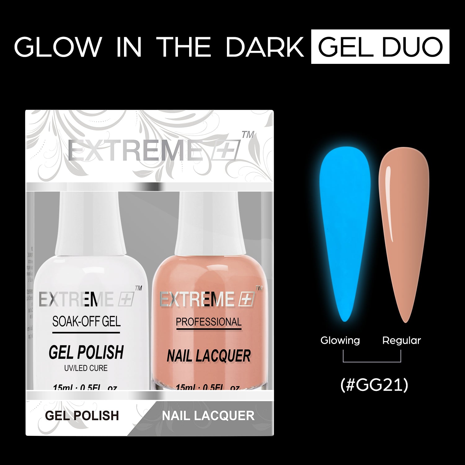 EXTREME+ Glow in the Dark Gel Matching Lacquer - #021