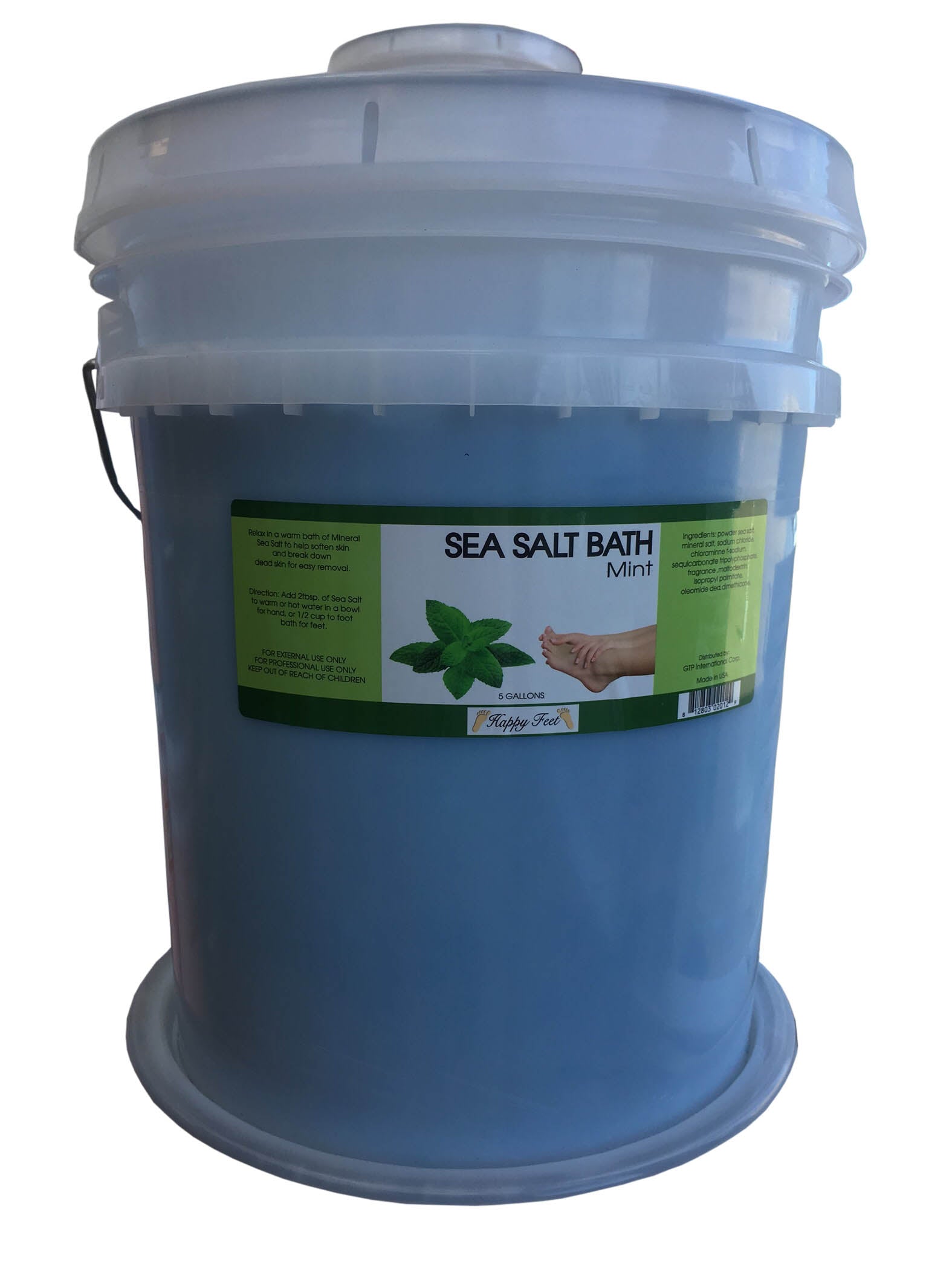 Happy Feet Salt Bath Bucket - Mint