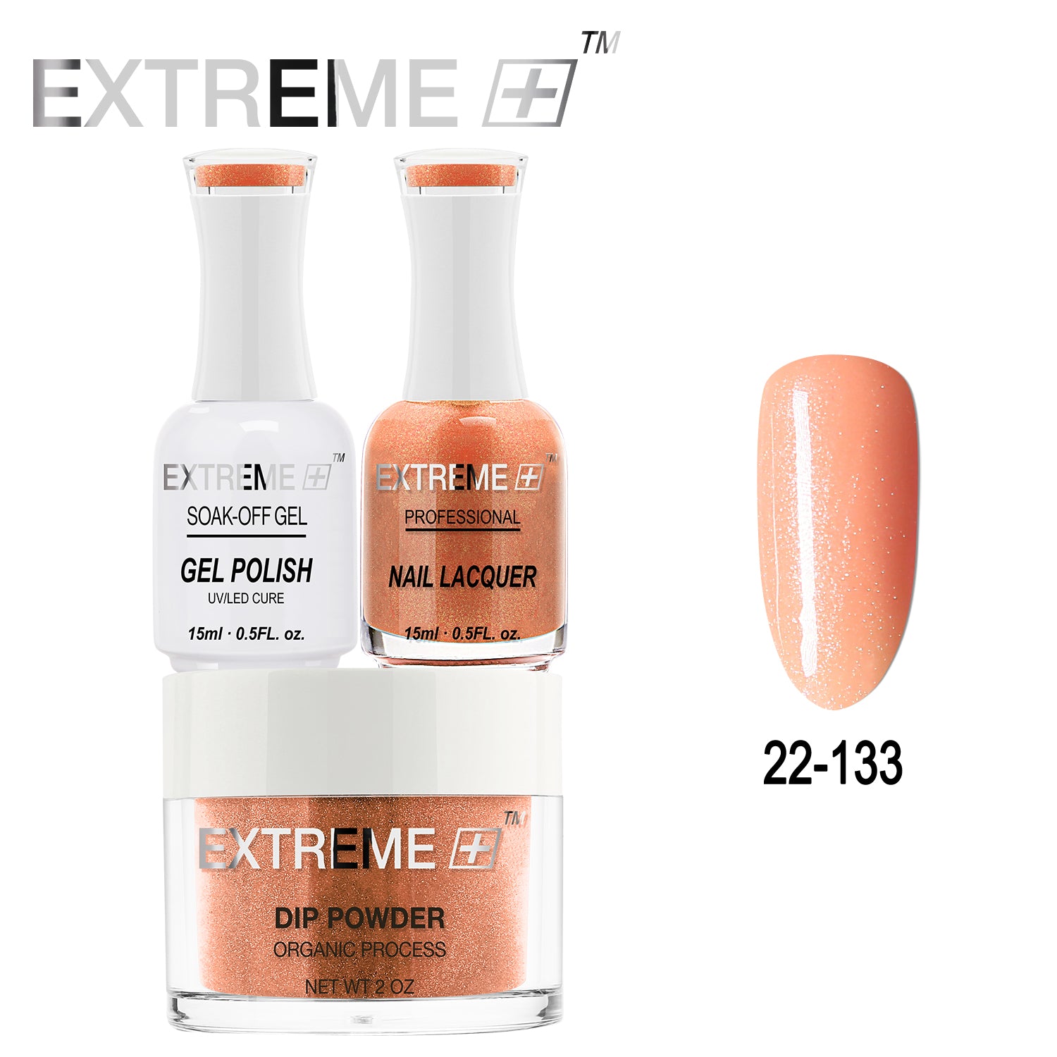 EXTREME+ All-in-One 3-in-1 Combo Set - Dip Powder, Gel Polish, and Nail Lacquer #022