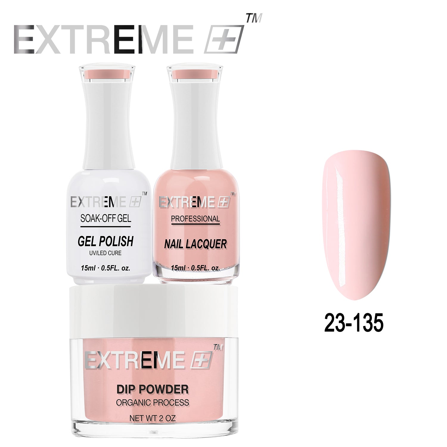 EXTREME+ All-in-One 3-in-1 Combo Set - Dip Powder, Gel Polish, and Nail Lacquer #023