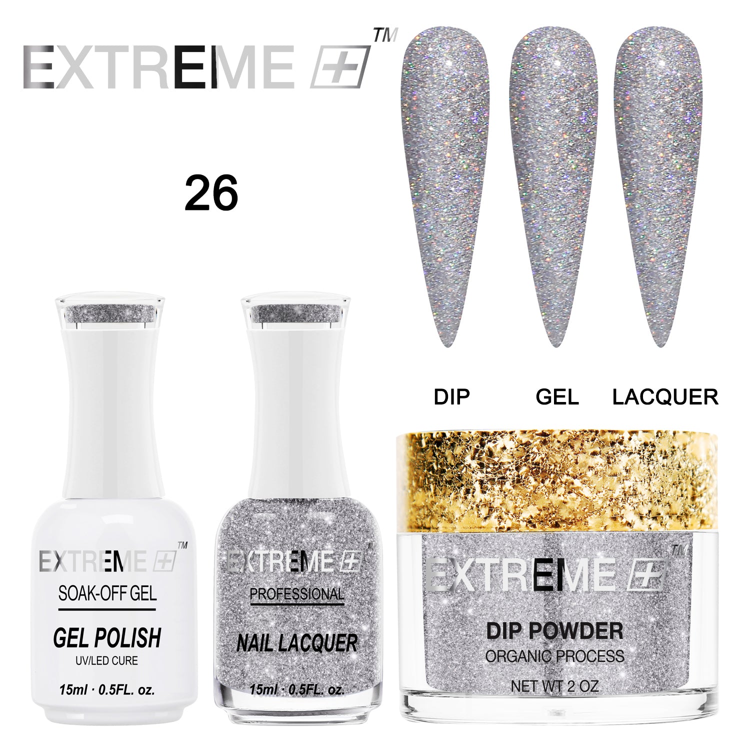 EXTREME+ 3 in 1 Combo Set - Holo Chrome - #026