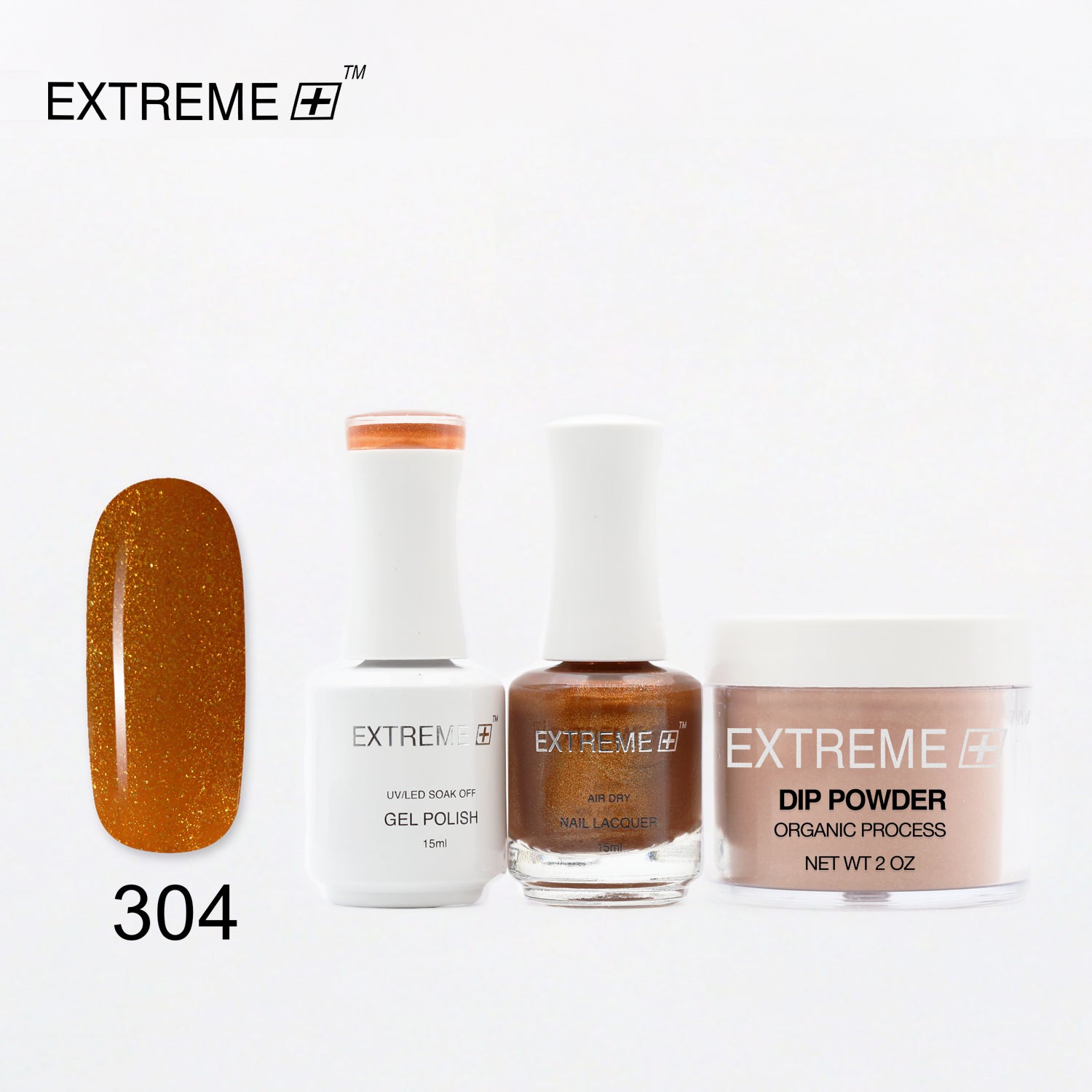 EXTREME+ 3 in 1 Combo Set - Gel, Lacquer, & Dip - #304