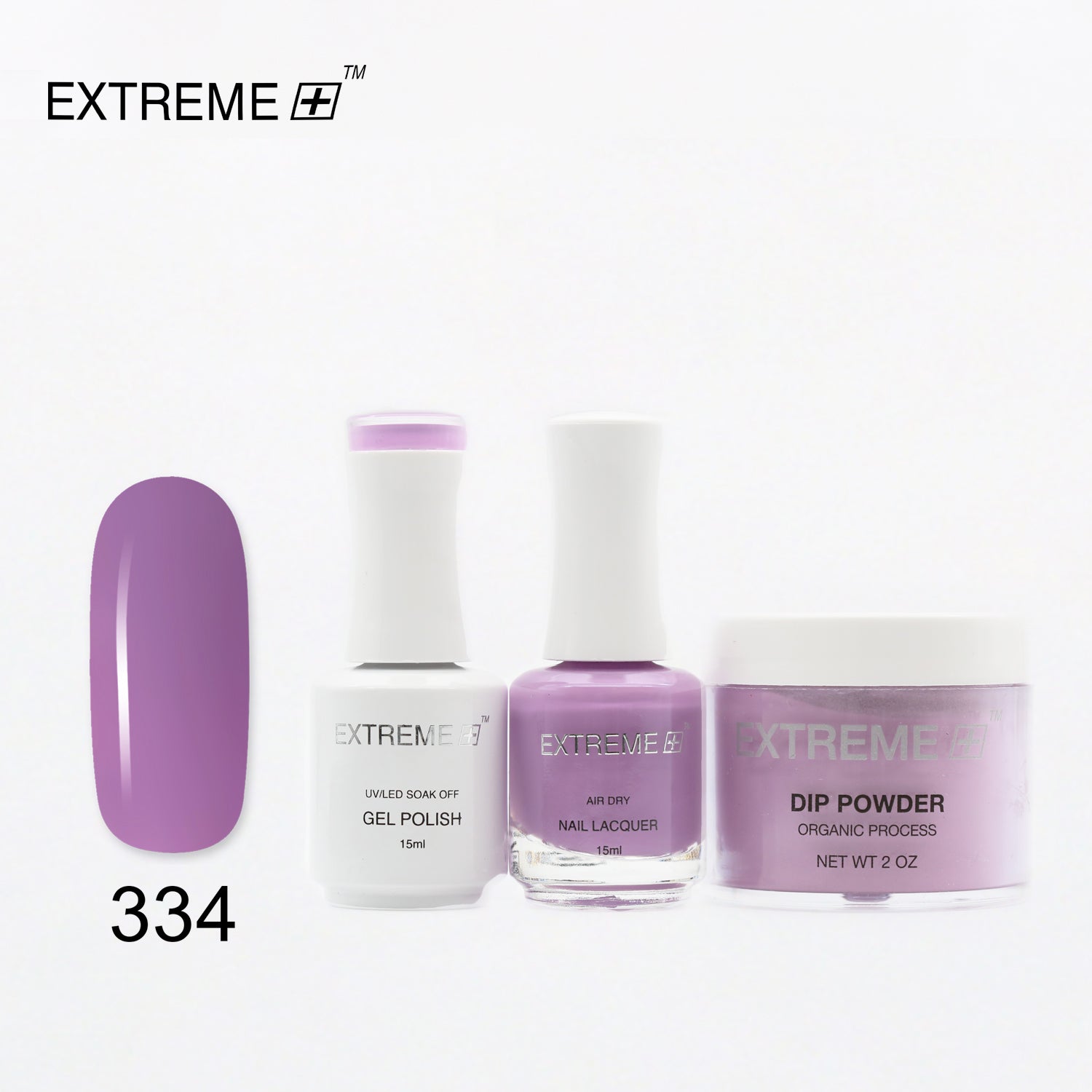 EXTREME+ 3 in 1 Combo Set - Gel, Lacquer, & Dip - #334