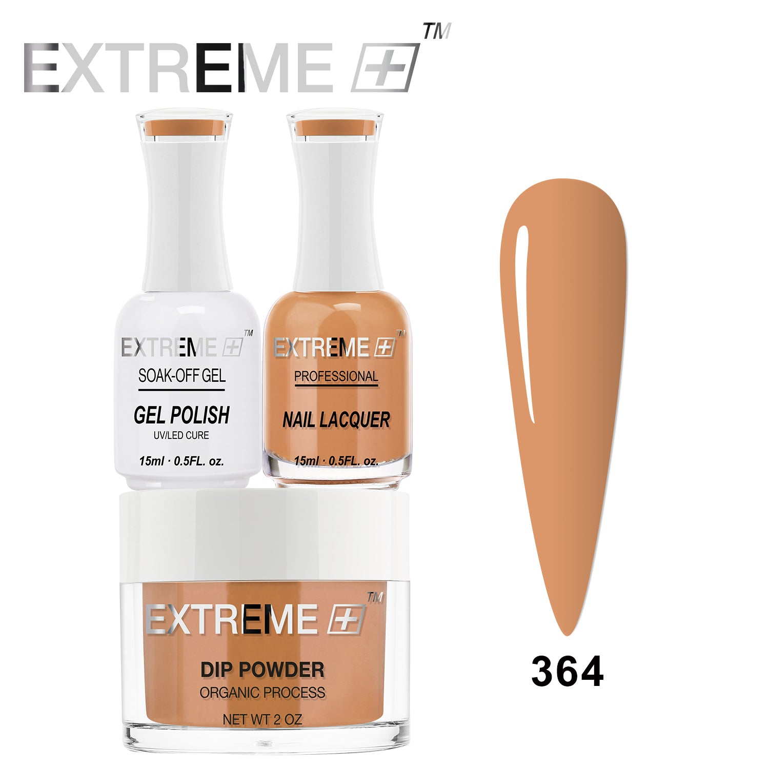 EXTREME+ 3 in 1 Combo Set - Gel, Lacquer, & Dip - #364