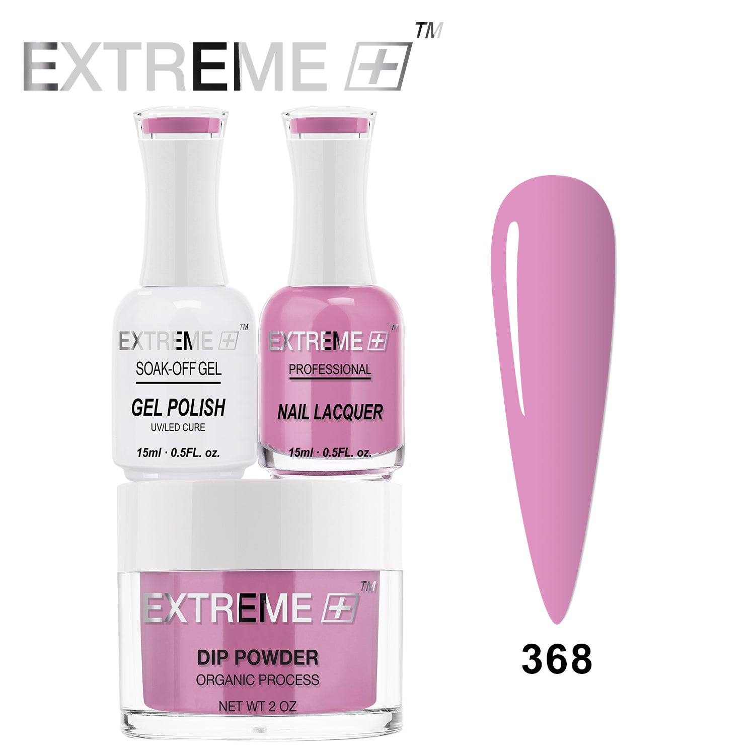 EXTREME+ 3 in 1 Combo Set - Gel, Lacquer, & Dip - #368