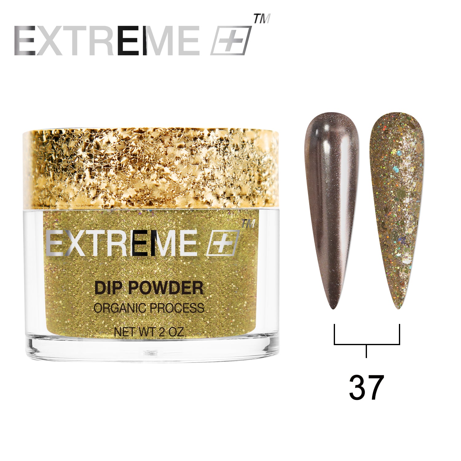 EXTREME+ Holo Chrome Dip Powder - #037