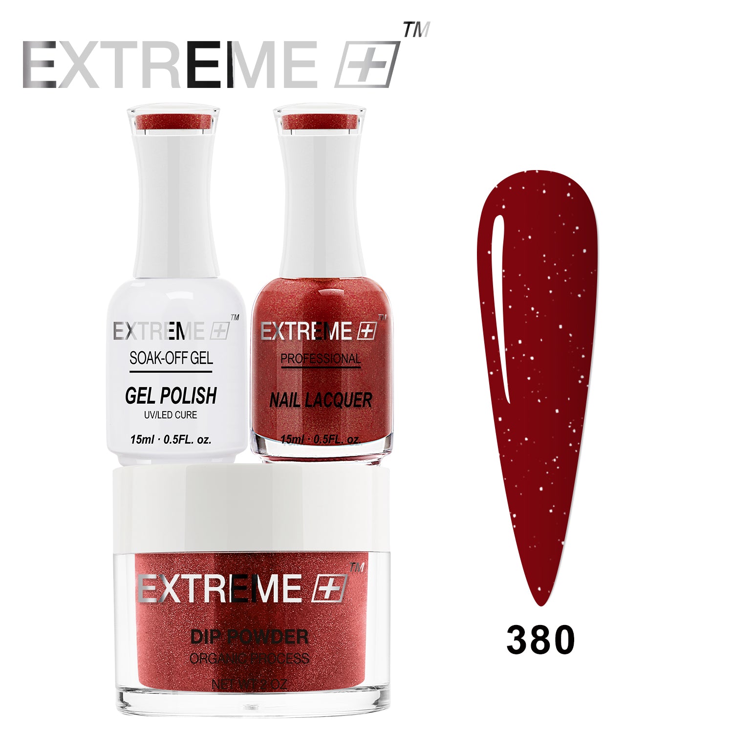 EXTREME+ 3 in 1 Combo Set - Gel, Lacquer, & Dip - #380