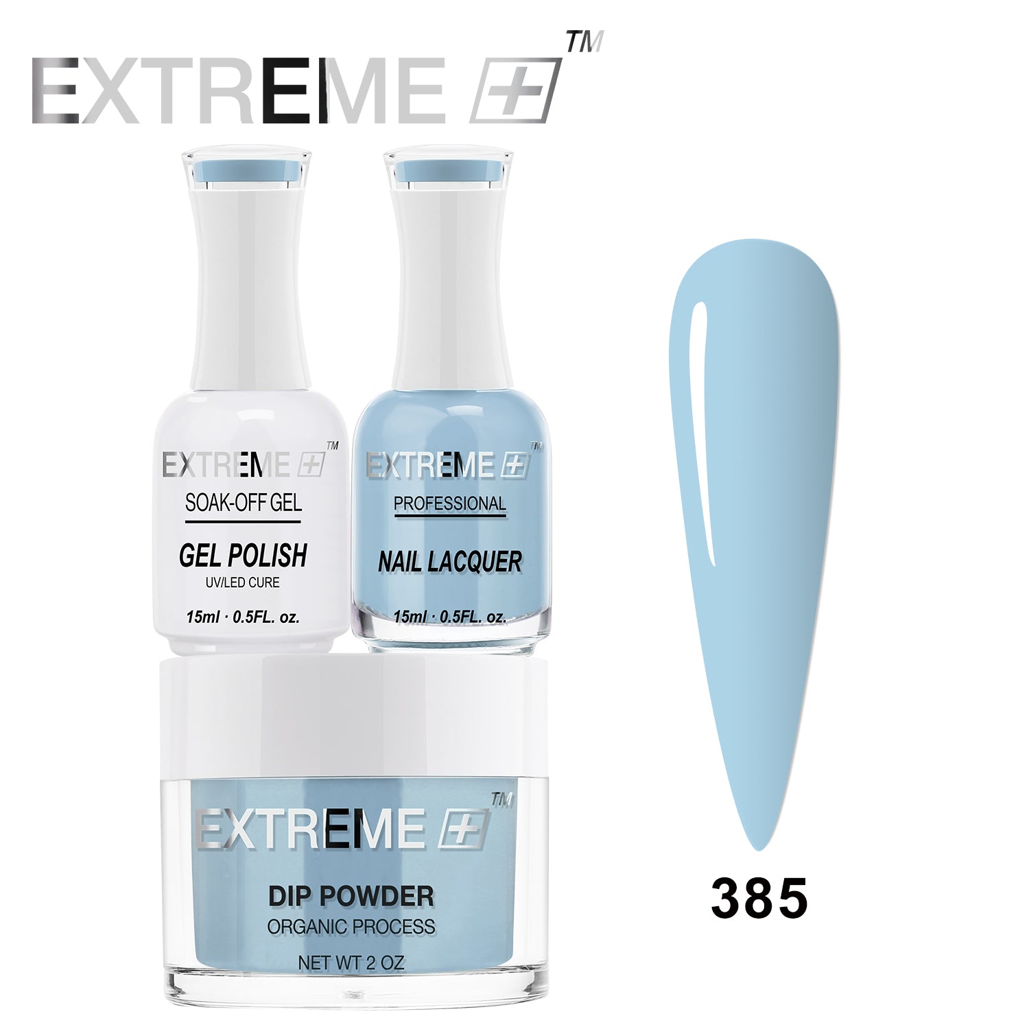 EXTREME+ 3 in 1 Combo Set - Gel, Lacquer, & Dip - #385