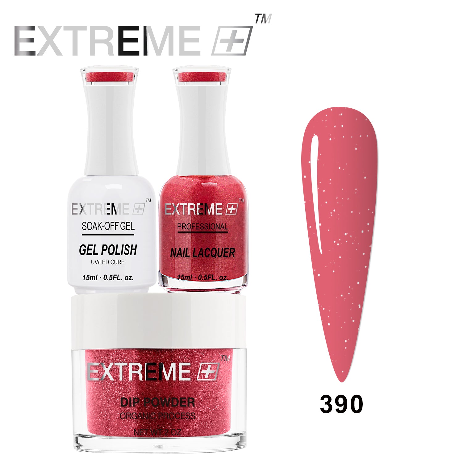 EXTREME+ 3 in 1 Combo Set - Gel, Lacquer, & Dip - #390