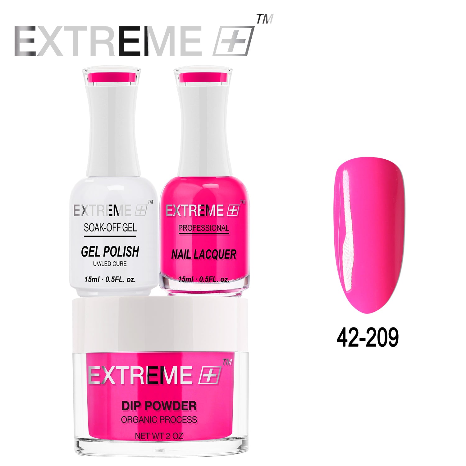 EXTREME+ All-in-One 3-in-1 Combo Set - Dip Powder, Gel Polish, and Nail Lacquer #042