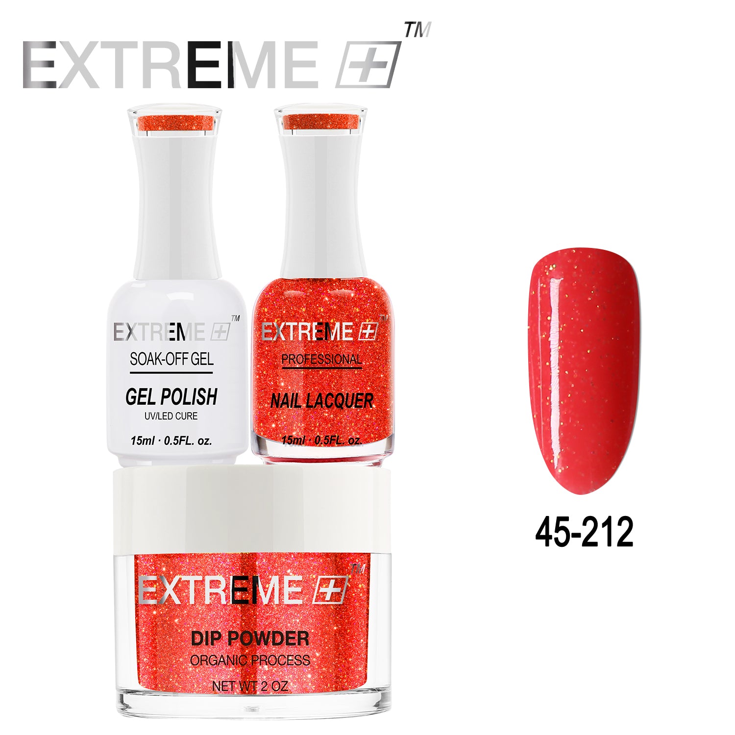 EXTREME+ All-in-One 3-in-1 Combo Set - Dip Powder, Gel Polish, and Nail Lacquer #045