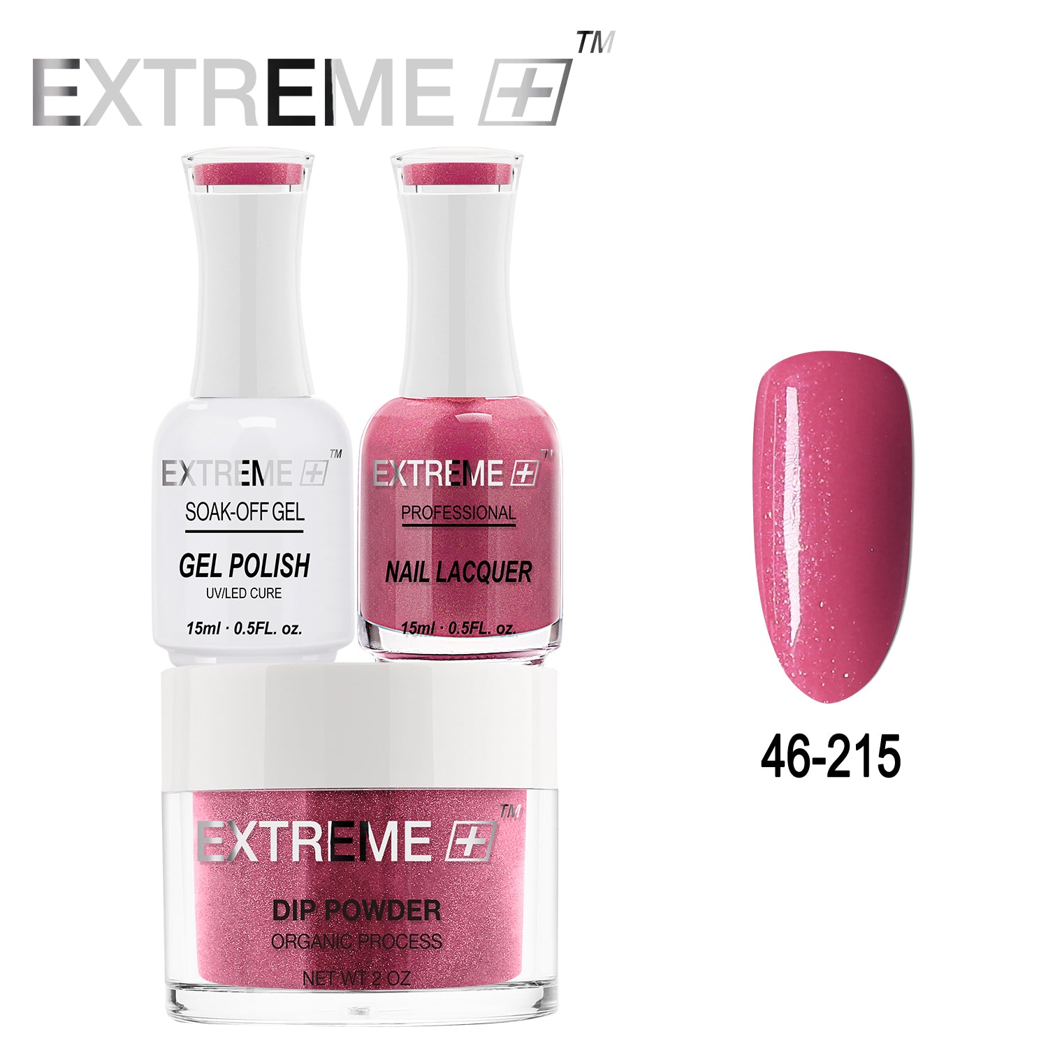 EXTREME+ All-in-One 3-in-1 Combo Set - Dip Powder, Gel Polish, and Nail Lacquer #046