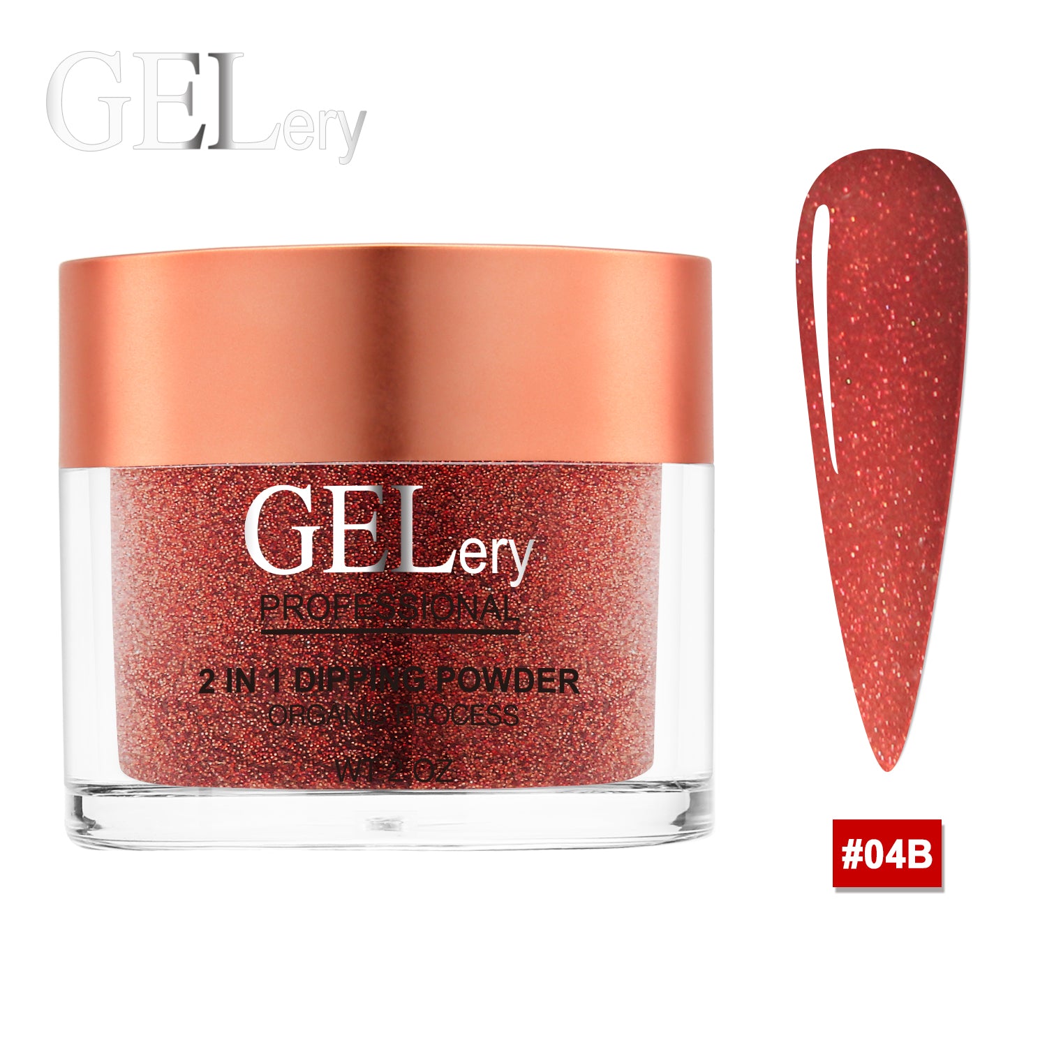 GELery 2 in 1 Acrylic &amp; Dipping Ombre 2 oz - 4B