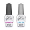 Gelish Soak-Off Dynamic Duo Foundation Base &amp; Top It Off Sealer Gel Sơn Móng Tay, Trong Suốt, 0.5 Oz mỗi loại 