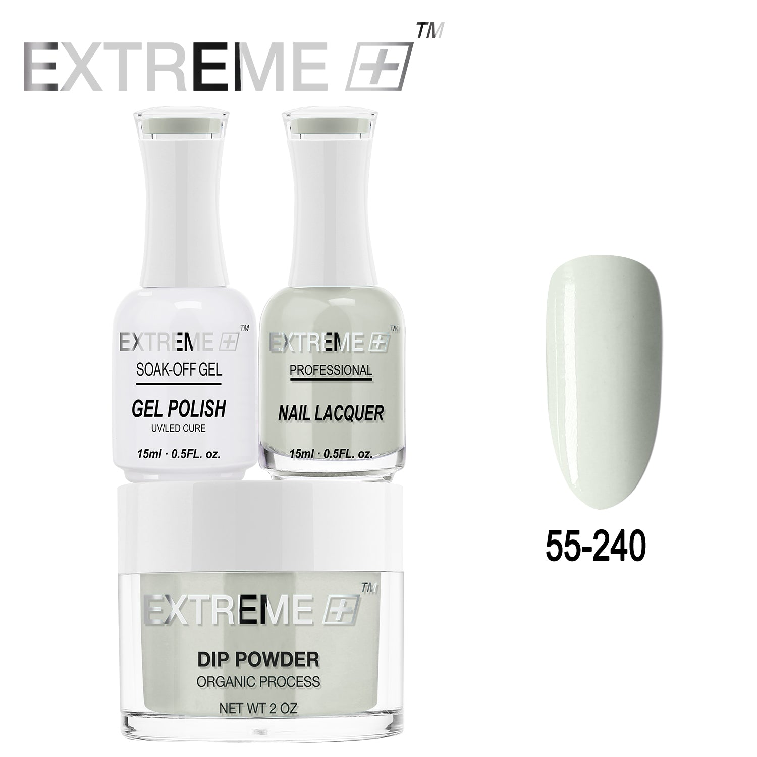 EXTREME+ All-in-One 3-in-1 Combo Set - Dip Powder, Gel Polish, and Nail Lacquer #055