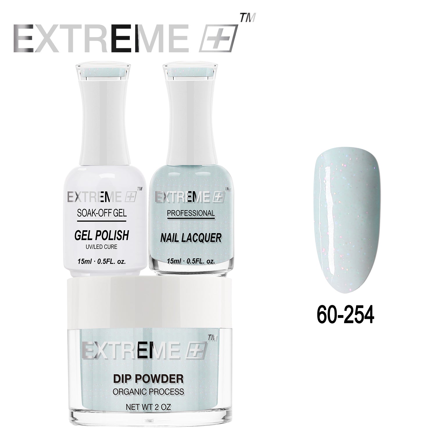 EXTREME+ All-in-One 3-in-1 Combo Set - Dip Powder, Gel Polish, and Nail Lacquer #060